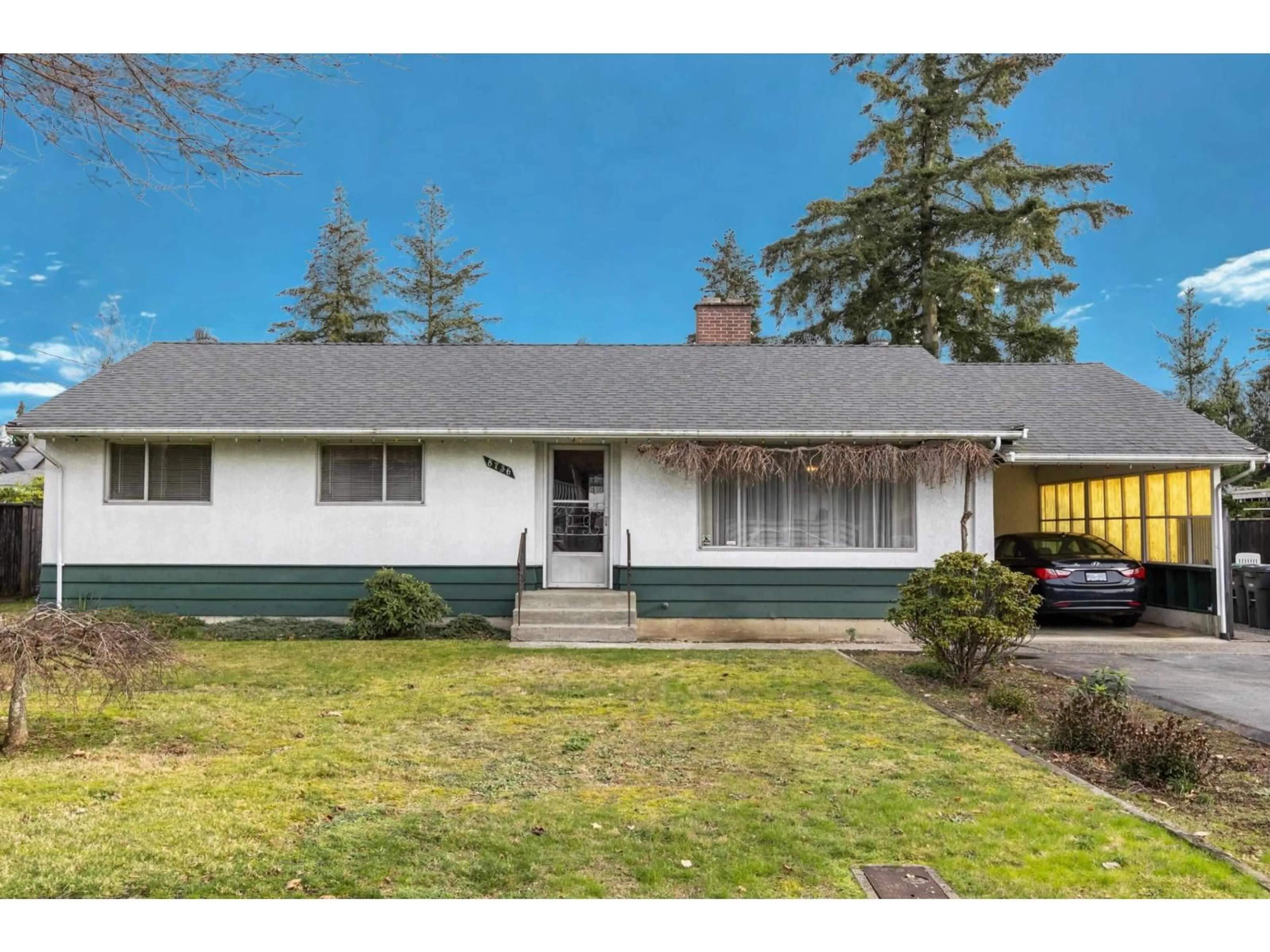 Home with vinyl exterior material, street for 8736 154 STREET, Surrey British Columbia V3S3N6