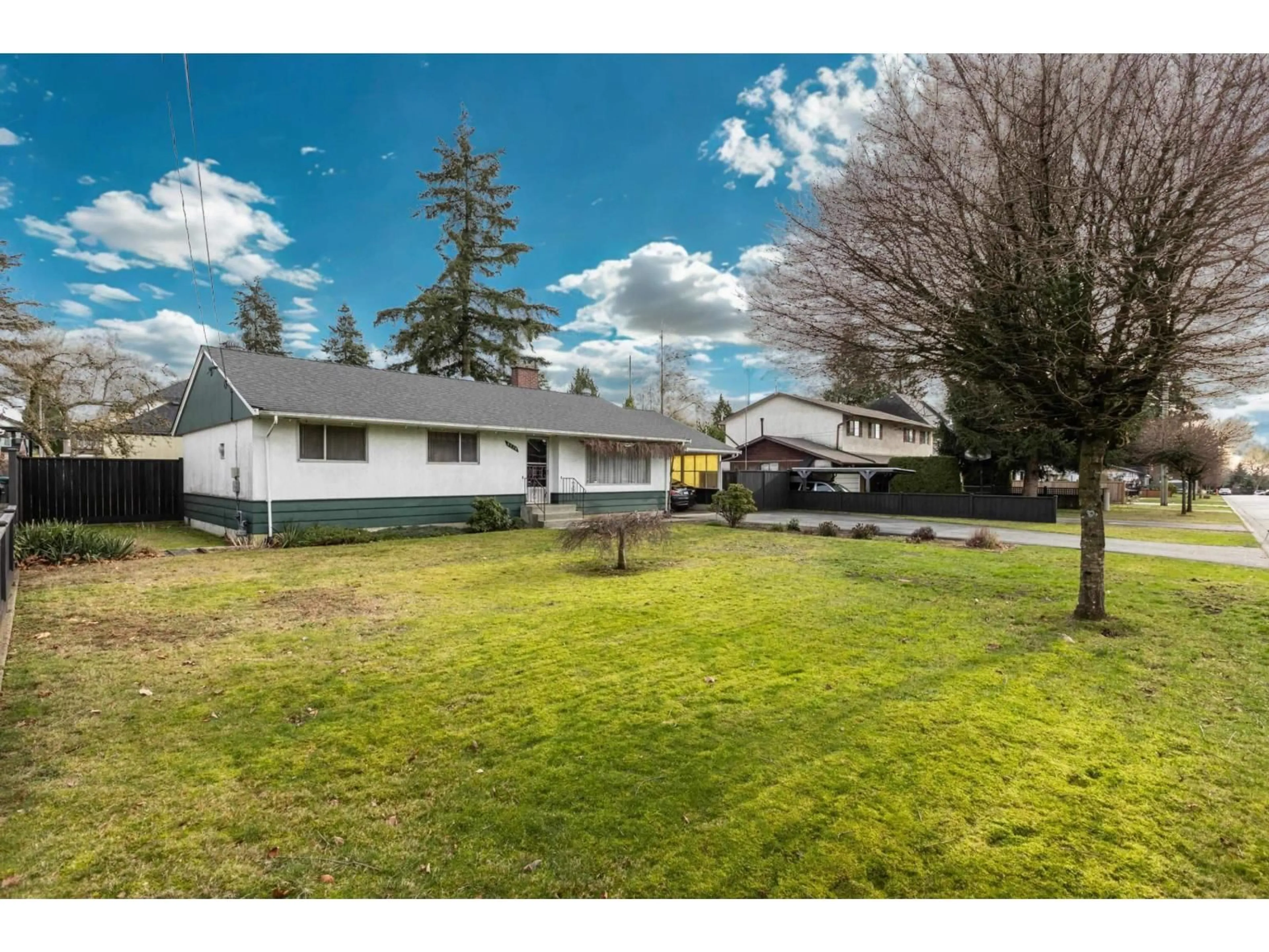 A pic from outside/outdoor area/front of a property/back of a property/a pic from drone, street for 8736 154 STREET, Surrey British Columbia V3S3N6