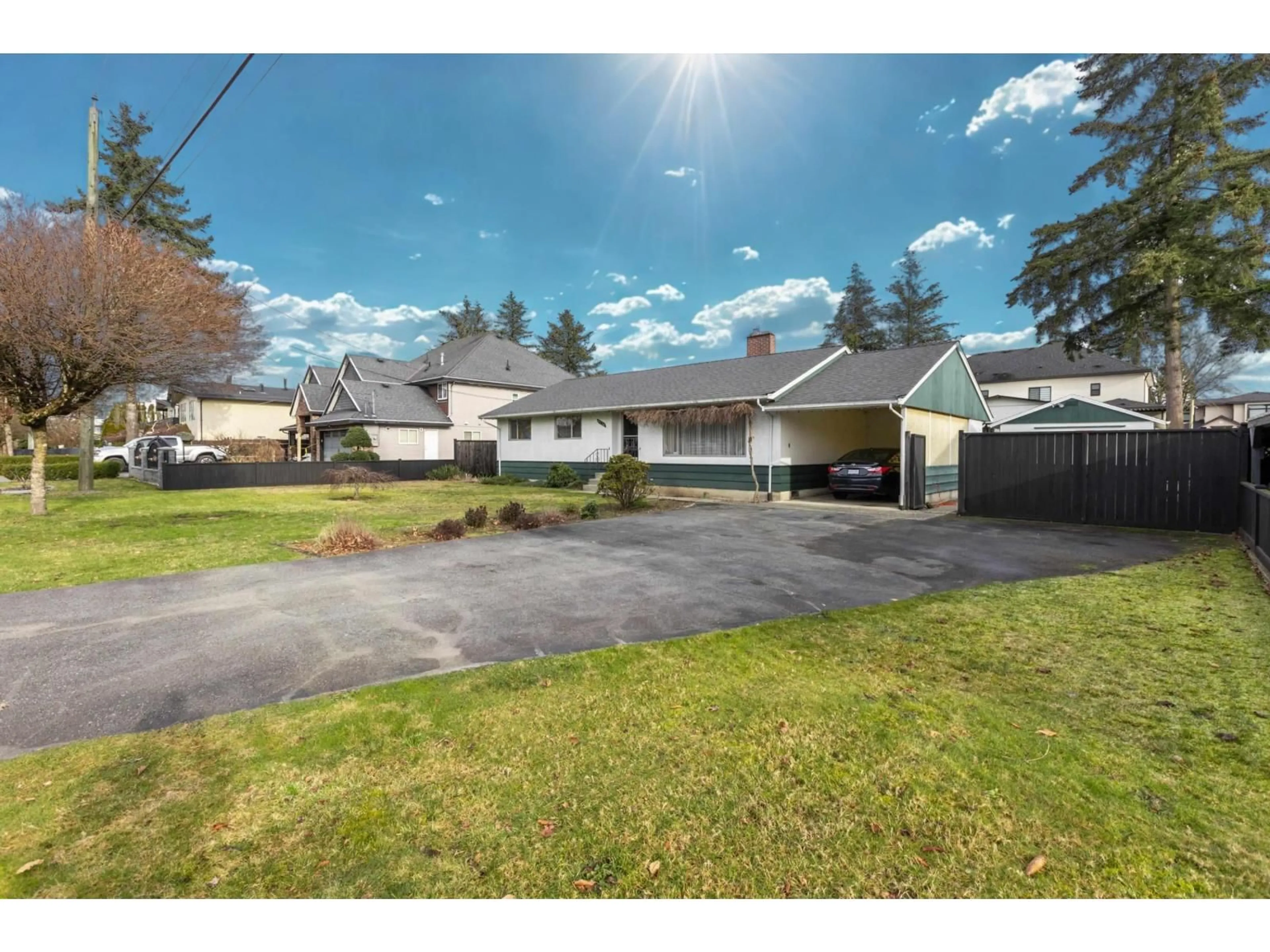 A pic from outside/outdoor area/front of a property/back of a property/a pic from drone, street for 8736 154 STREET, Surrey British Columbia V3S3N6