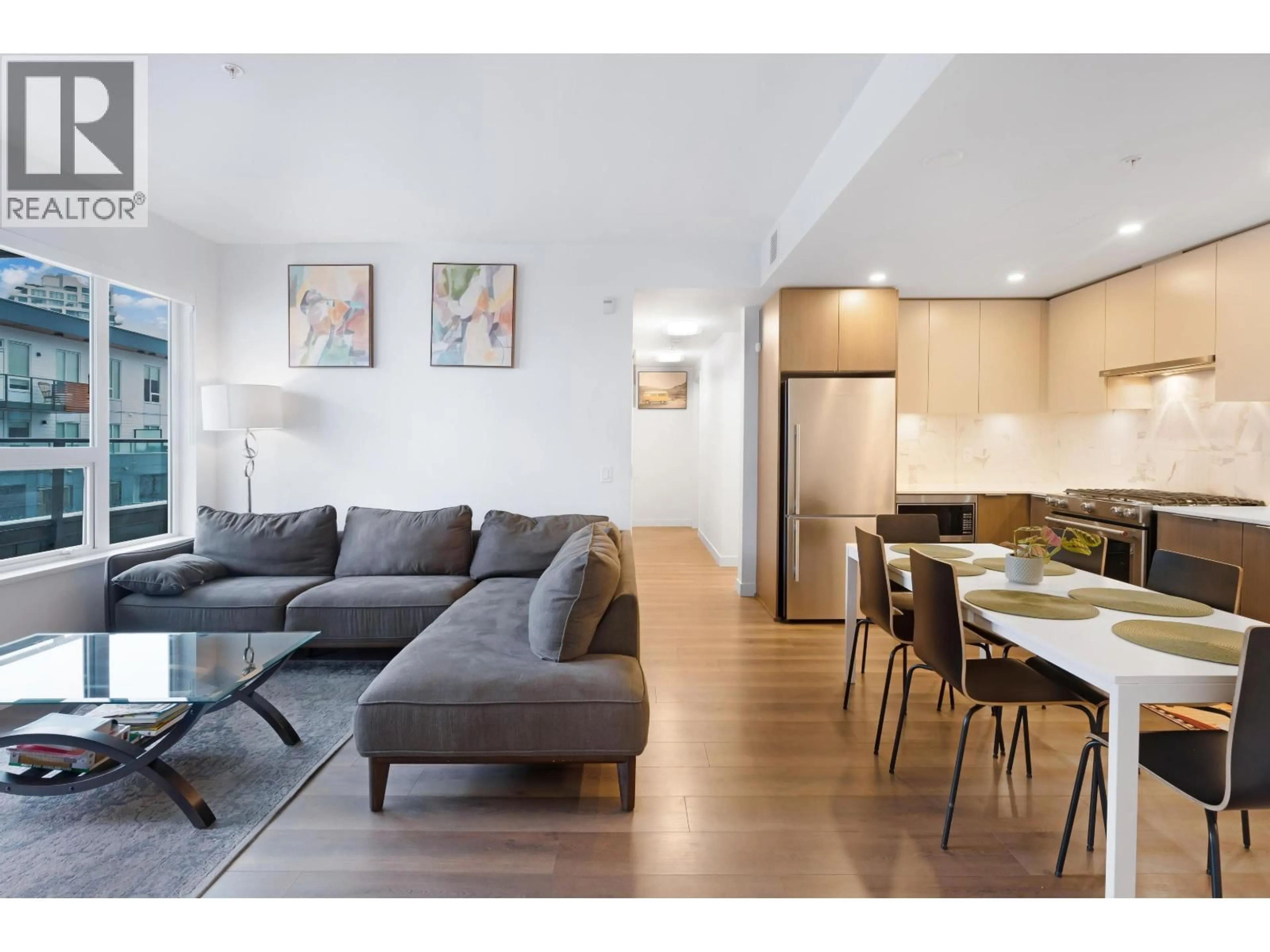 Living room with furniture, wood/laminate floor for 510 - 648 LEA AVENUE, Coquitlam British Columbia V3J0P1