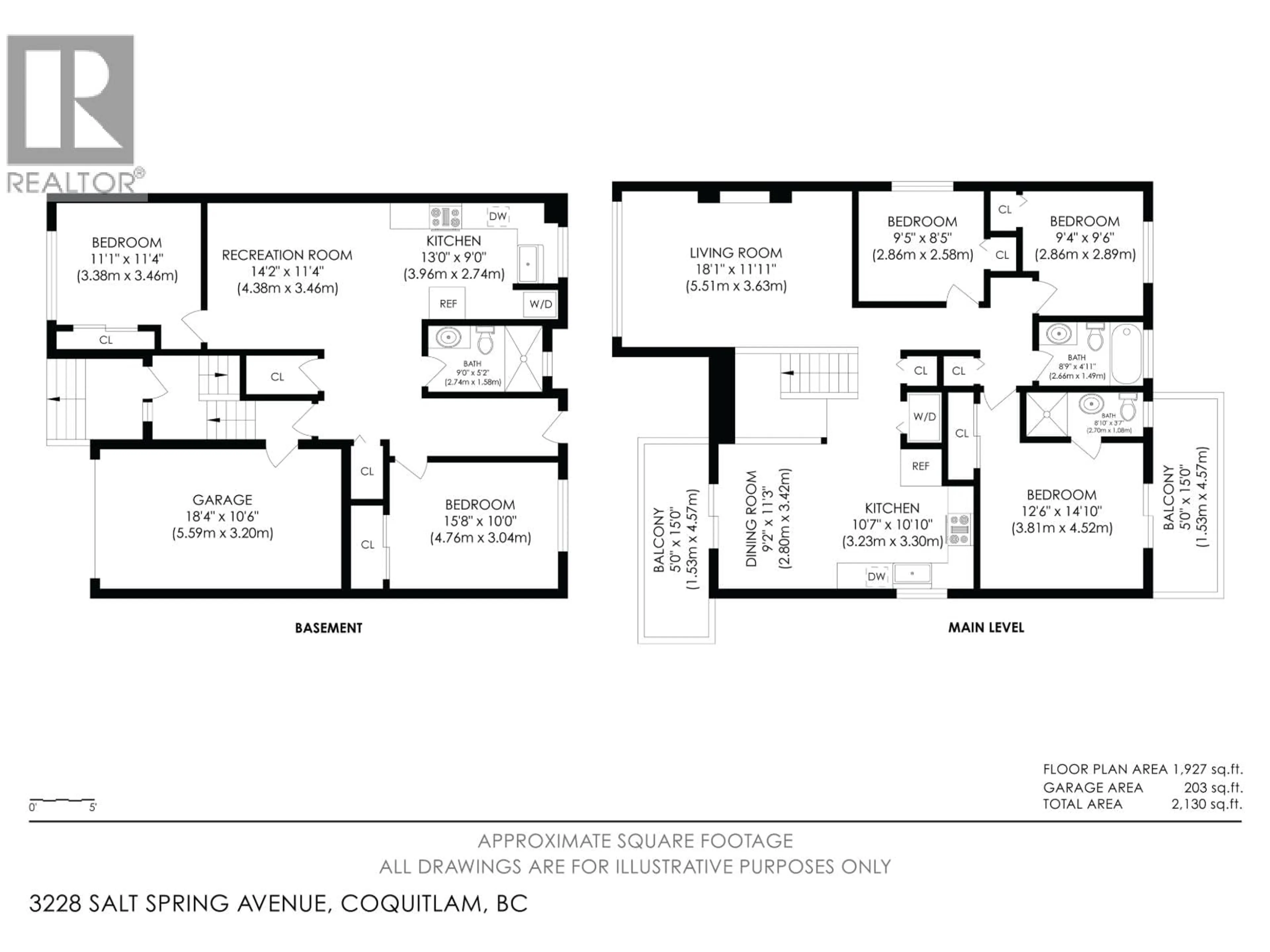 Floor plan for 3228 SALT SPRING AVENUE, Coquitlam British Columbia V3E1E9