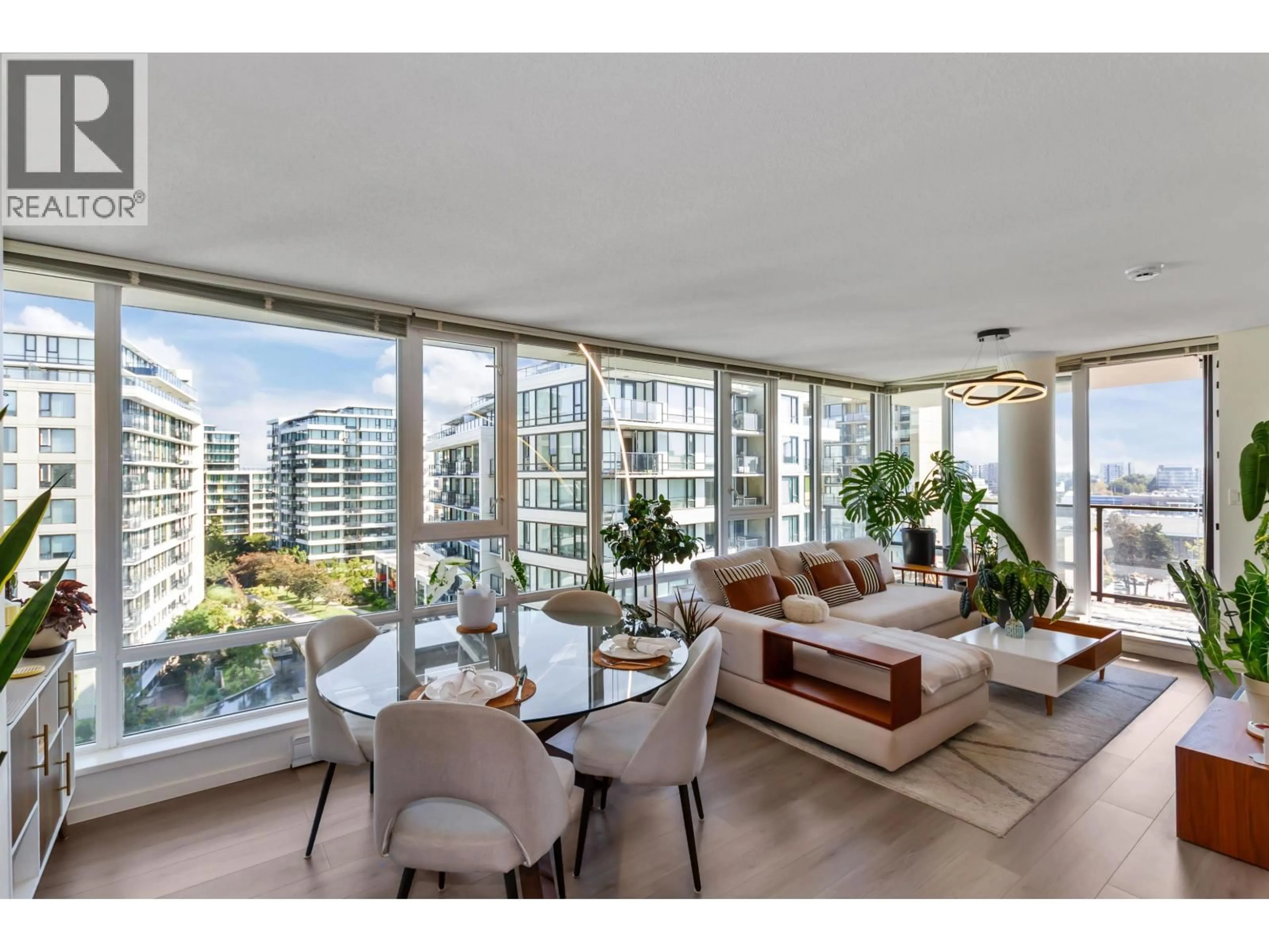 Living room with furniture, unknown for 1301 - 7788 ACKROYD ROAD, Richmond British Columbia V6X0M8