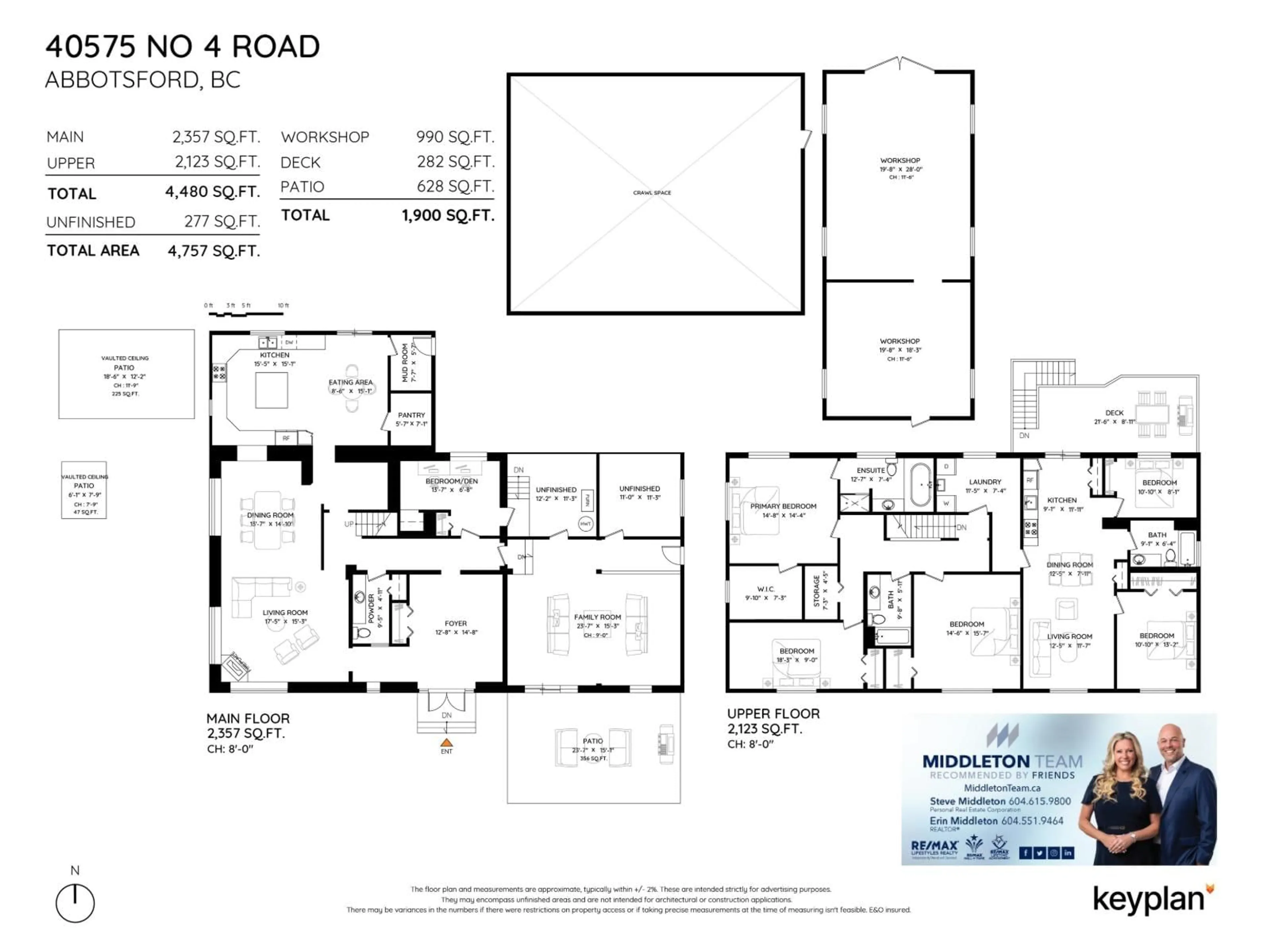 Floor plan for 40575 NO. 4 ROAD, Abbotsford British Columbia V3G2S2