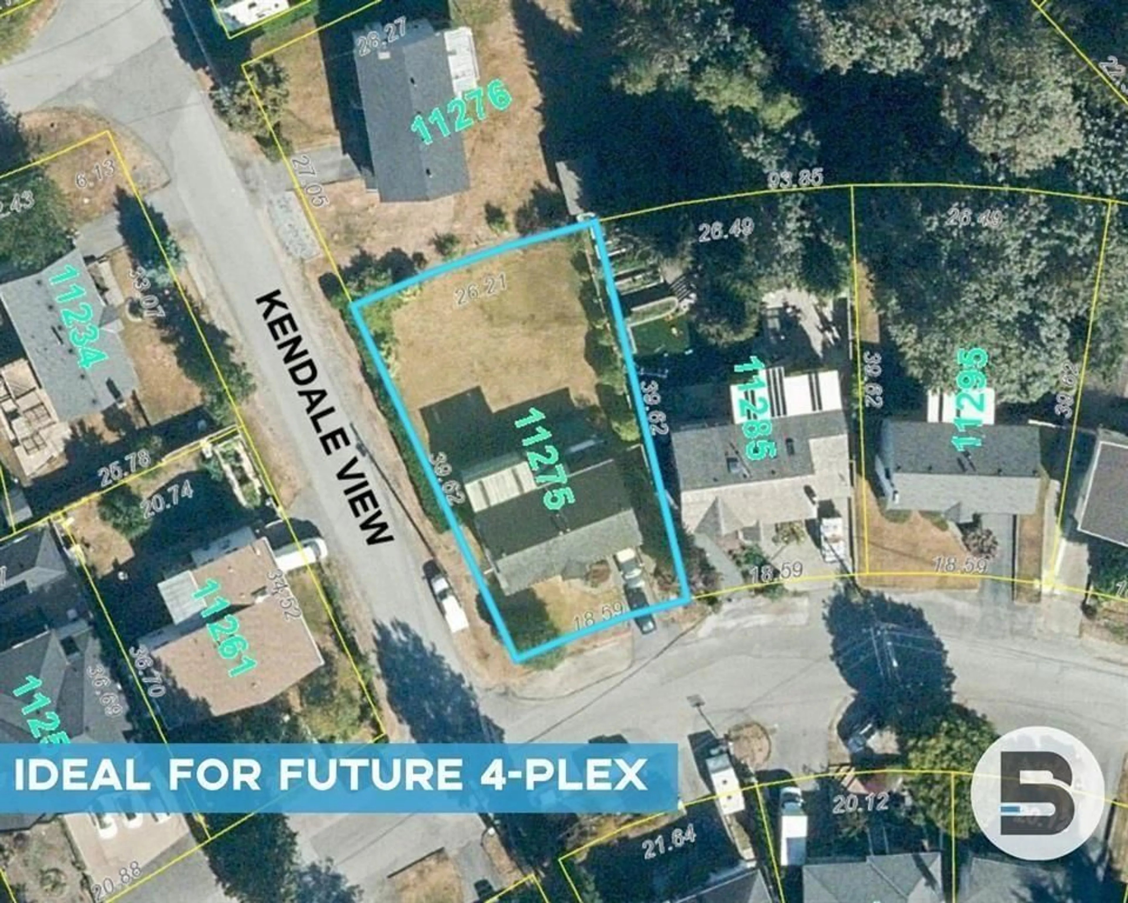 A pic from outside/outdoor area/front of a property/back of a property/a pic from drone, street for 11275 KENDALE WAY, Delta British Columbia V4C3P8