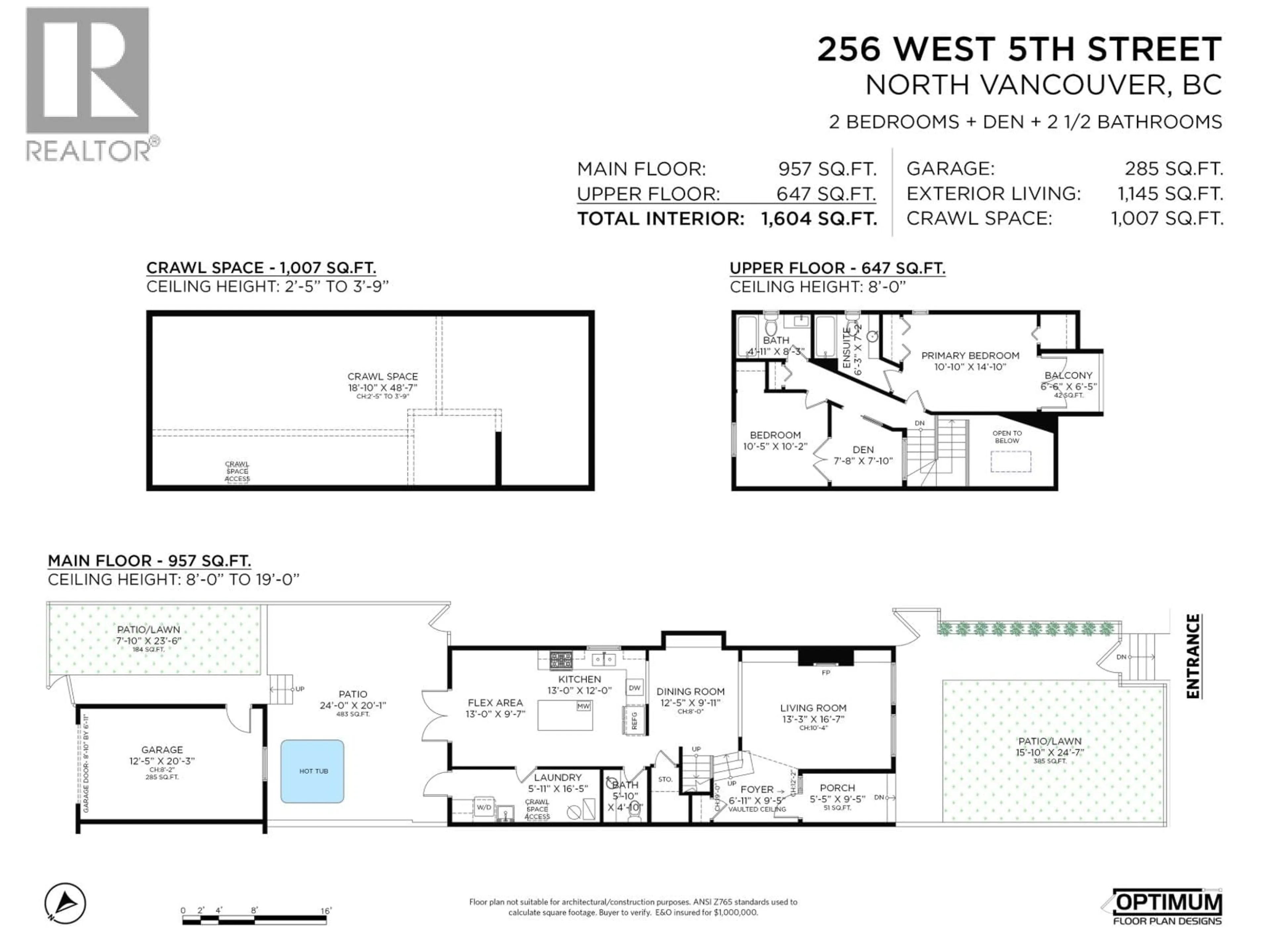 Floor plan for 256 5TH STREET, North Vancouver British Columbia V7M1K1