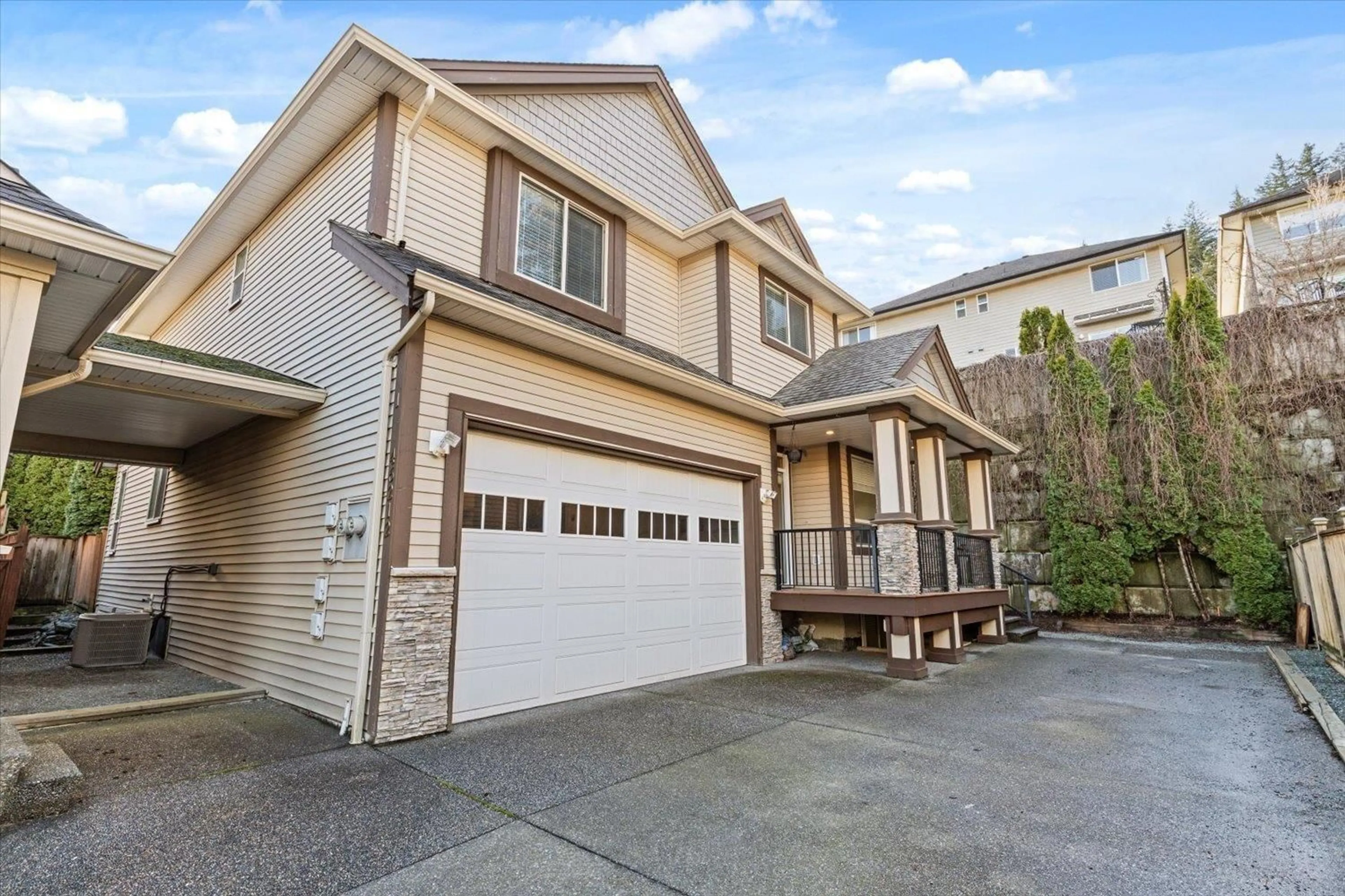Home with vinyl exterior material, street for 1 - 46212 KERMODE CRESCENT, Chilliwack British Columbia V2R0C7