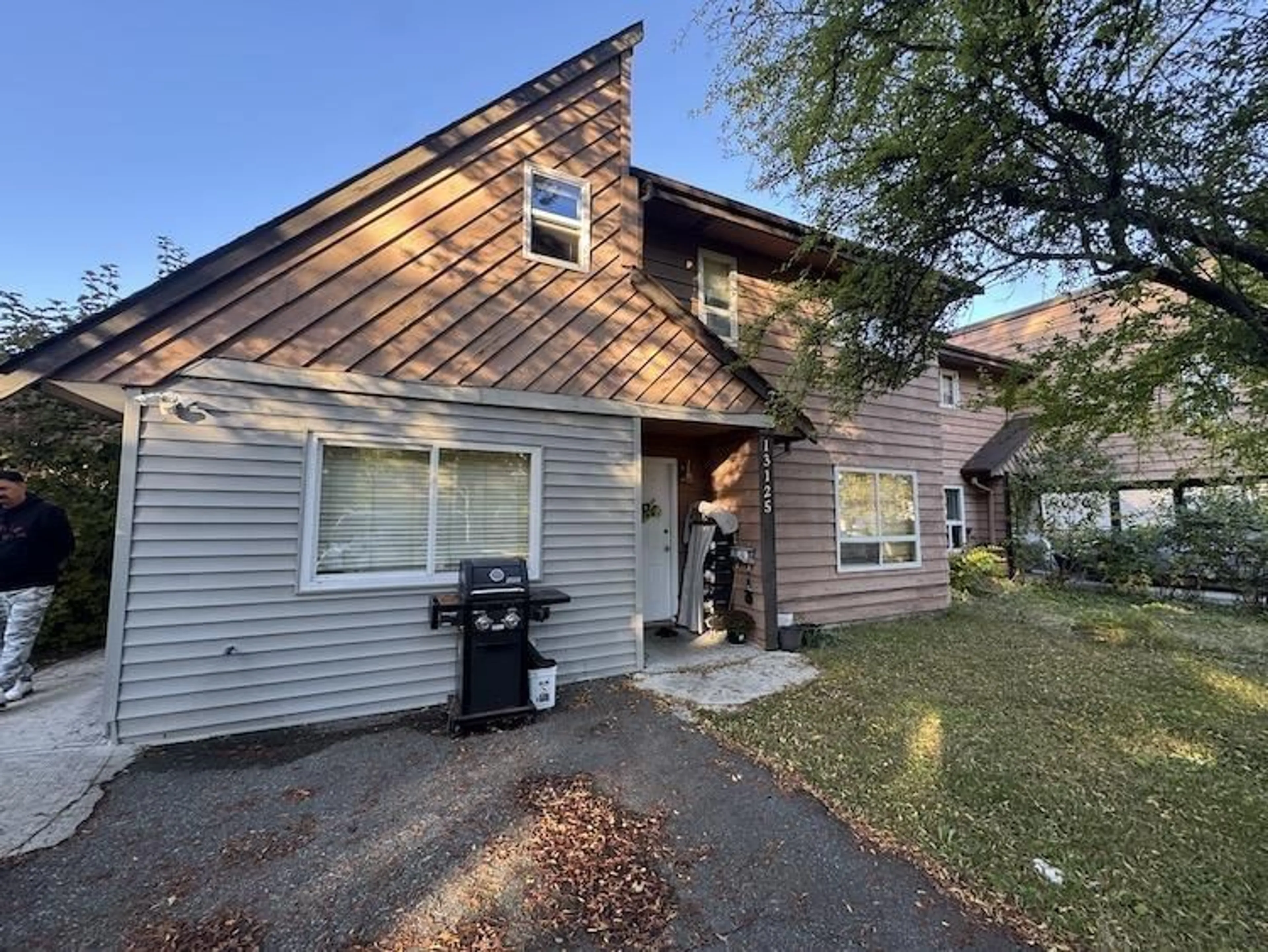 A pic from outside/outdoor area/front of a property/back of a property/a pic from drone, street for 13125 BALLOCH DRIVE, Surrey British Columbia V3V6Y2