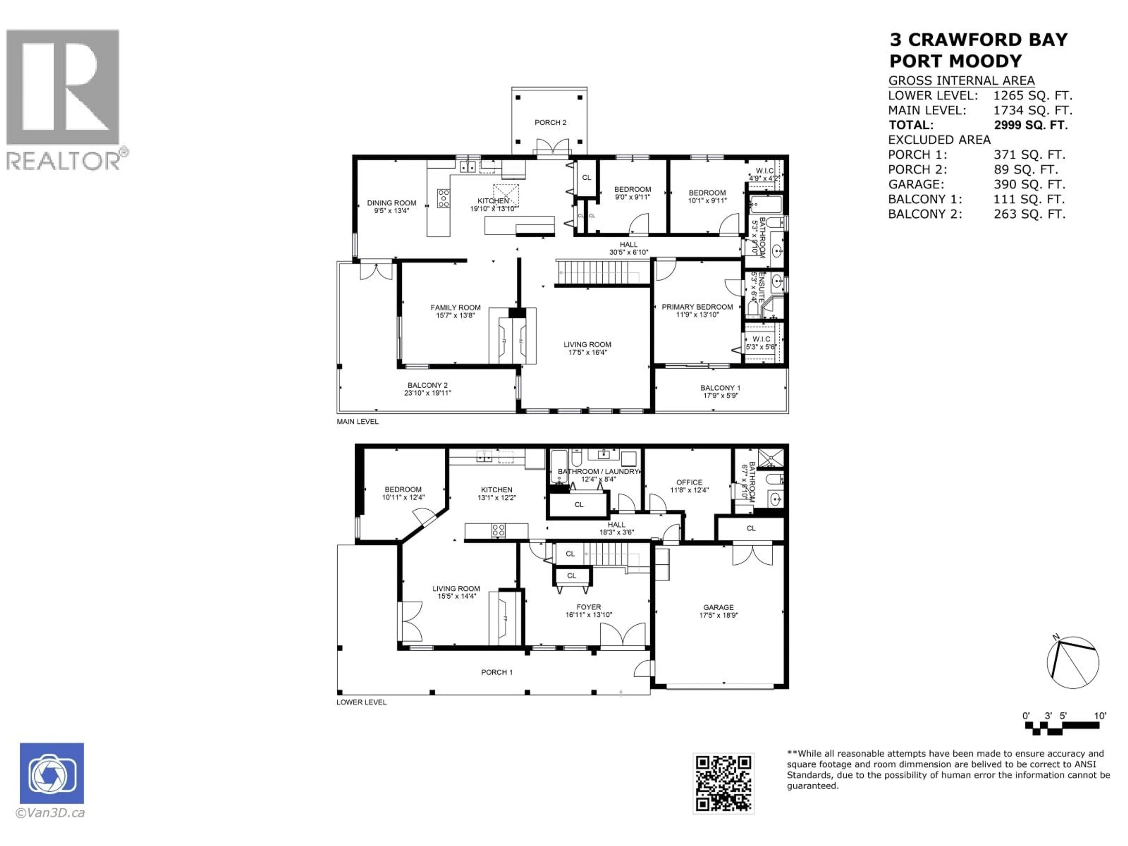 Floor plan for 3 CRAWFORD BAY, Port Moody British Columbia V3H3N3