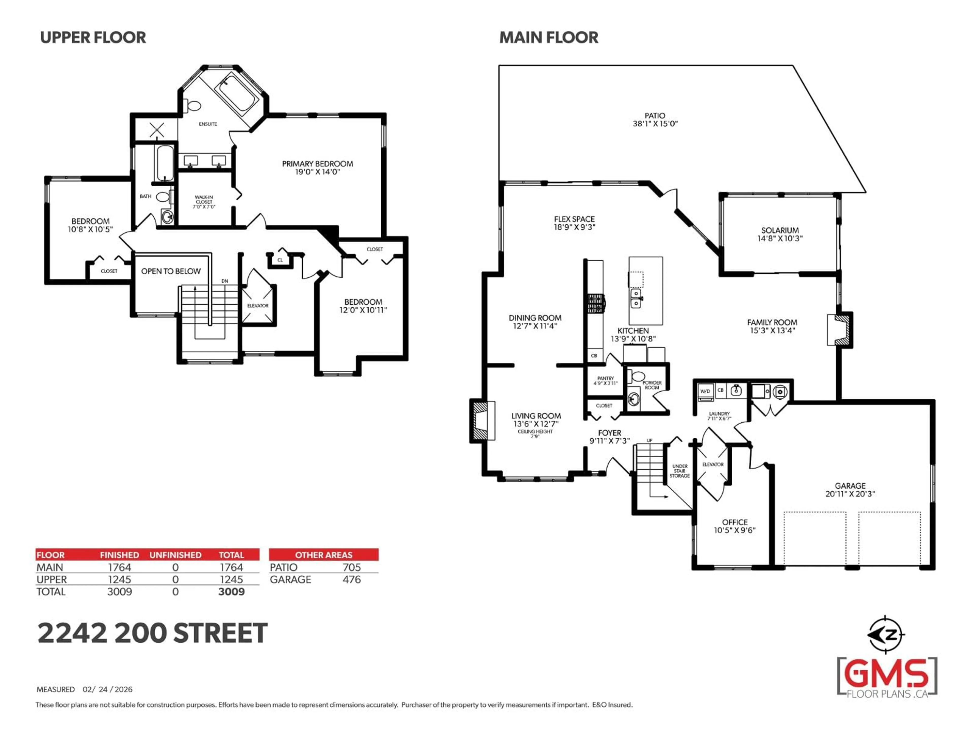 Floor plan for 2242 200 STREET, Langley British Columbia V2Z1W9