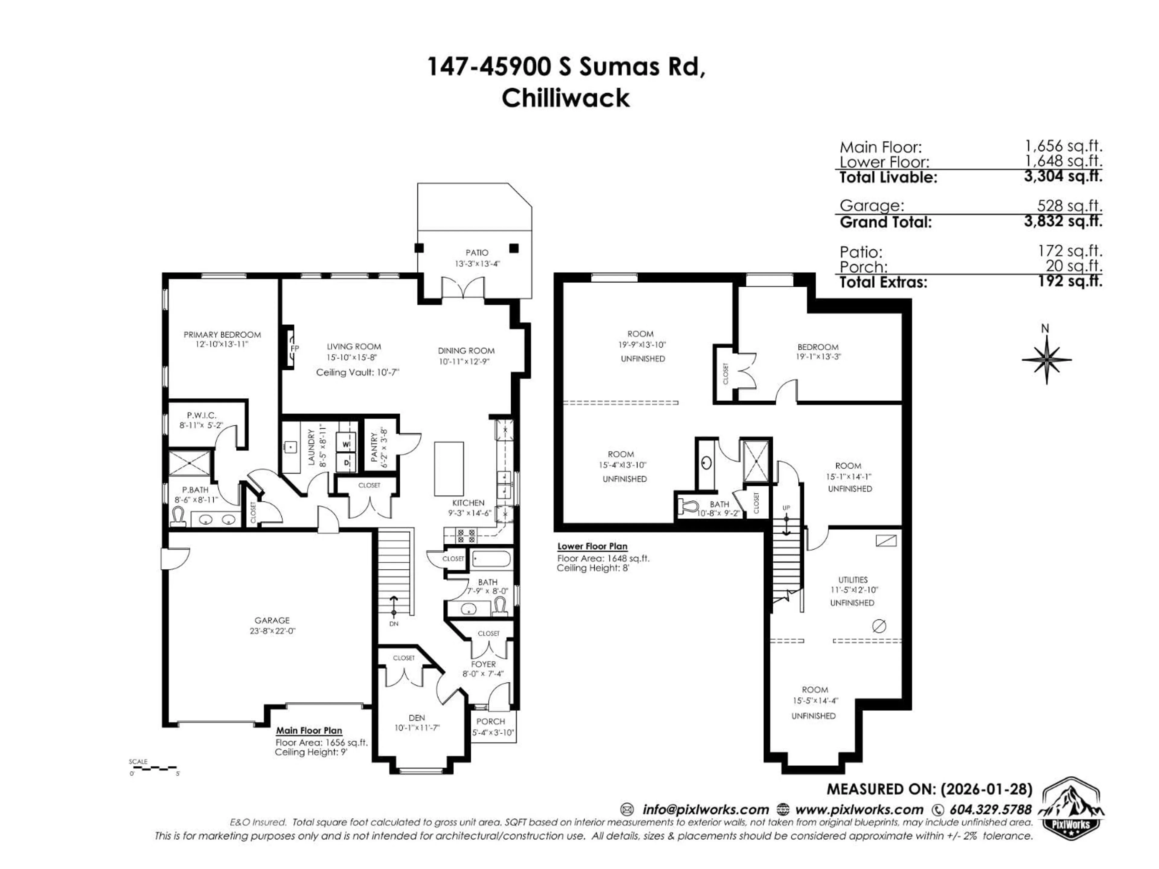 Floor plan for 147 - 45900 SOUTH SUMAS ROAD, Chilliwack British Columbia V2R0S9