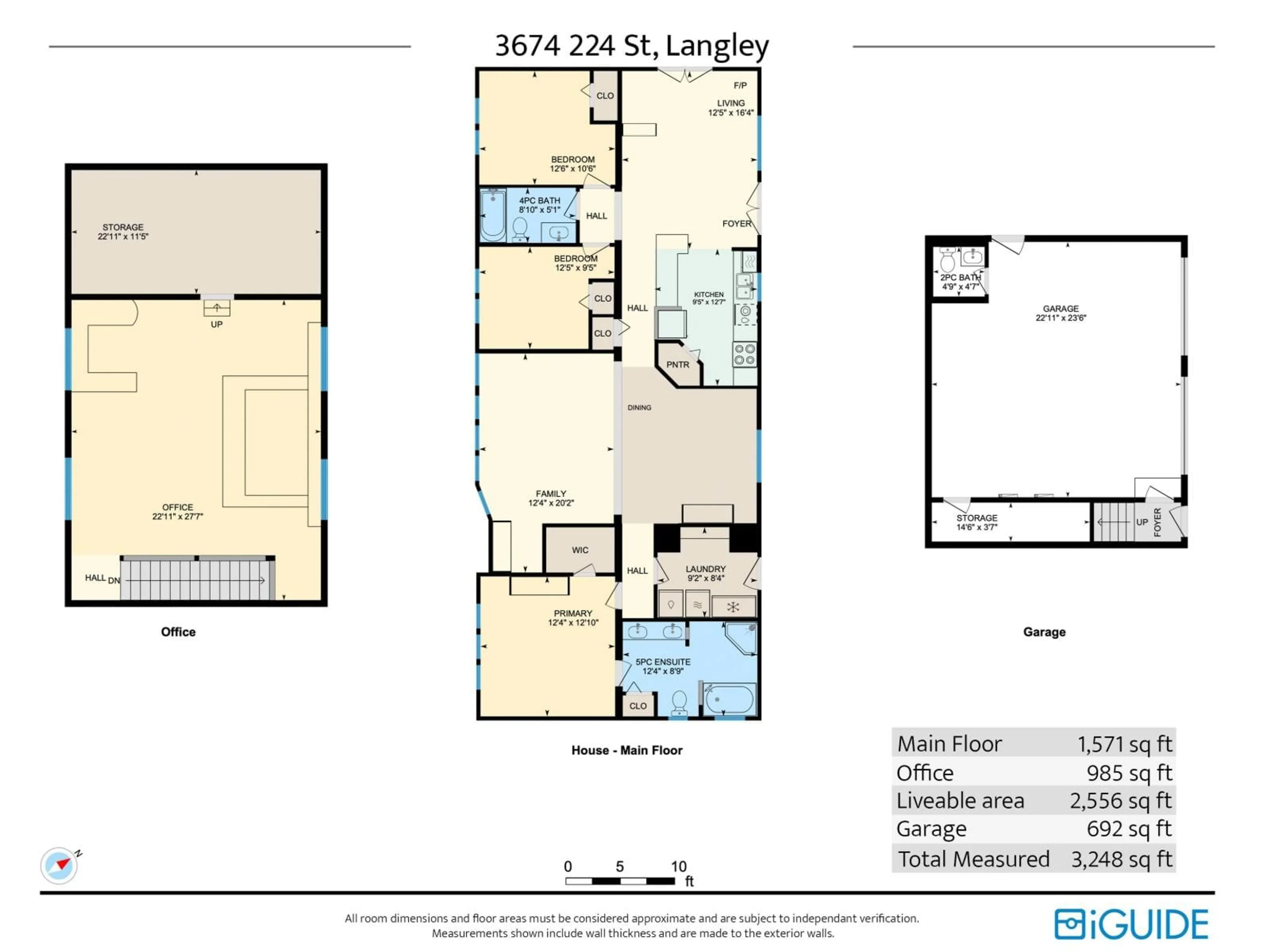 Floor plan for 3674 224 STREET, Langley British Columbia V2Z2G7