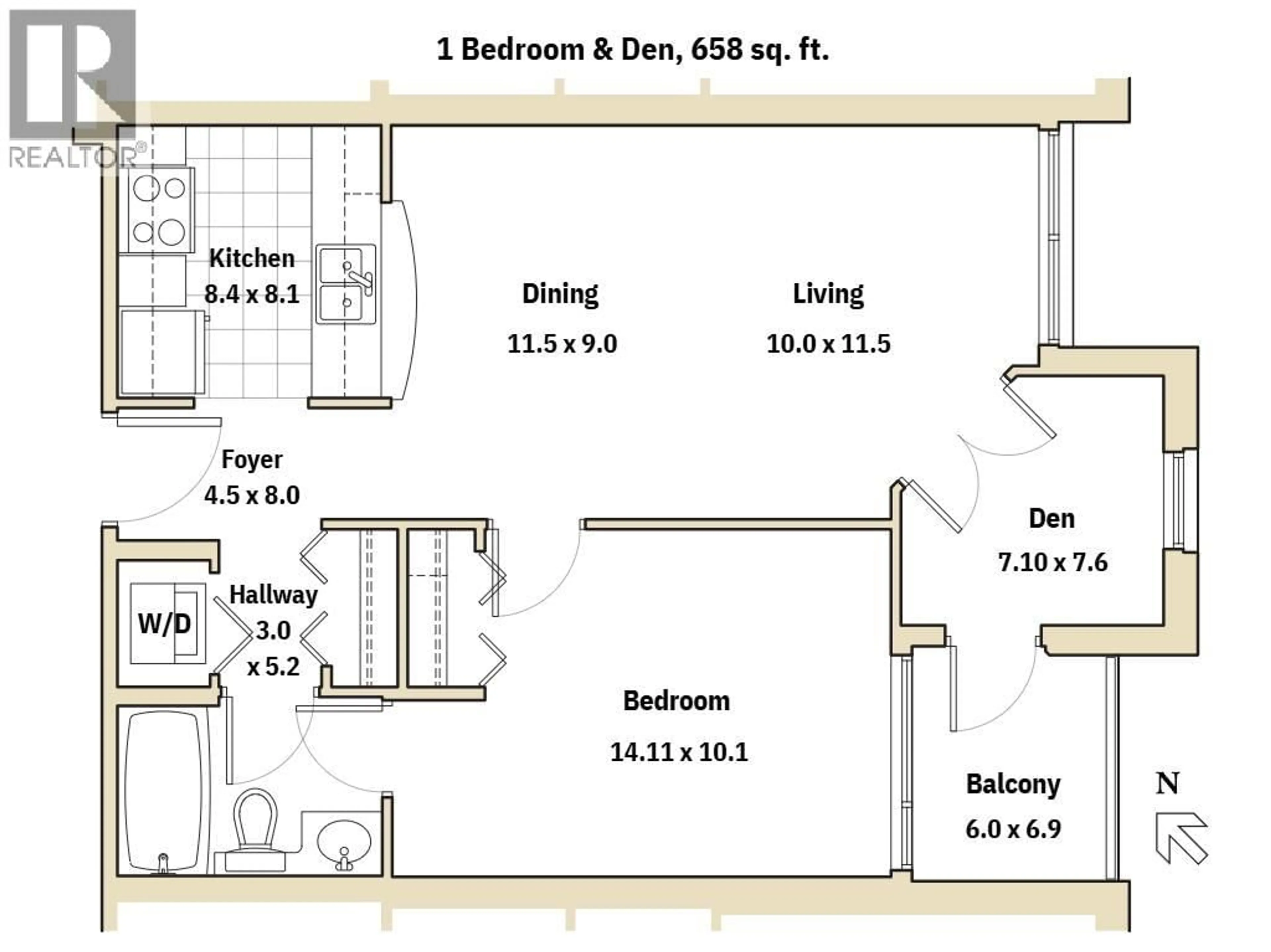Floor plan for 303 - 3588 CROWLEY DRIVE, Vancouver British Columbia V5R6H3