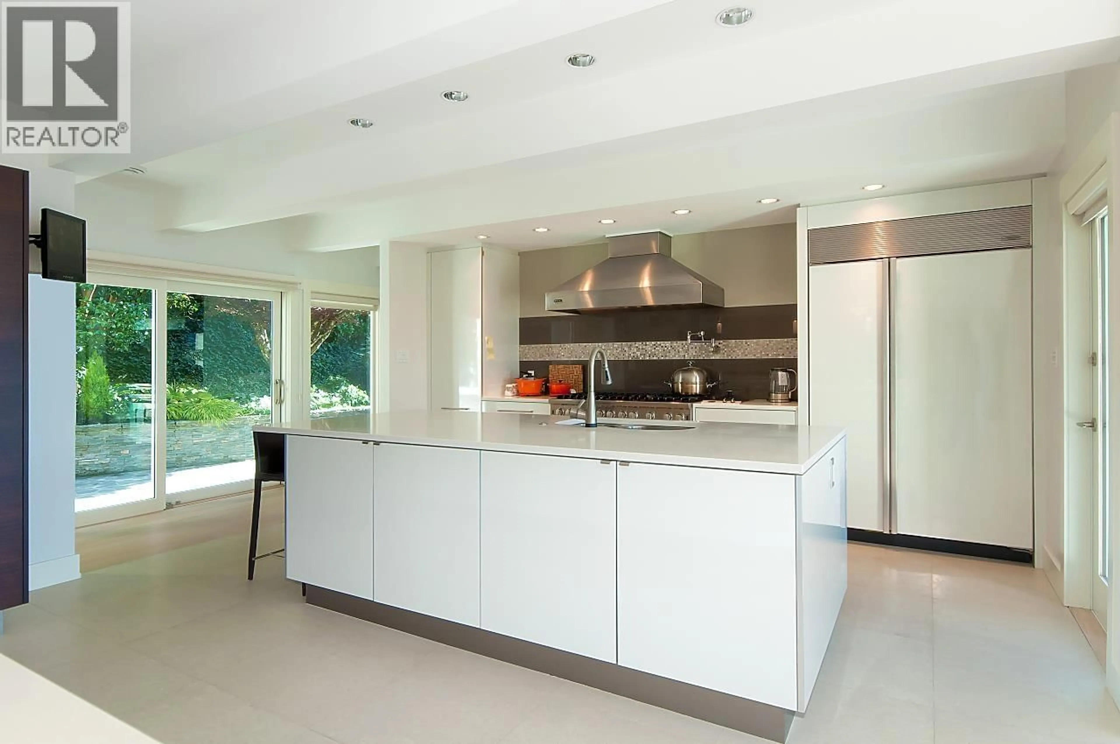 Contemporary kitchen, ceramic/tile floor for 6175 NELSON AVENUE, West Vancouver British Columbia V7W2A1