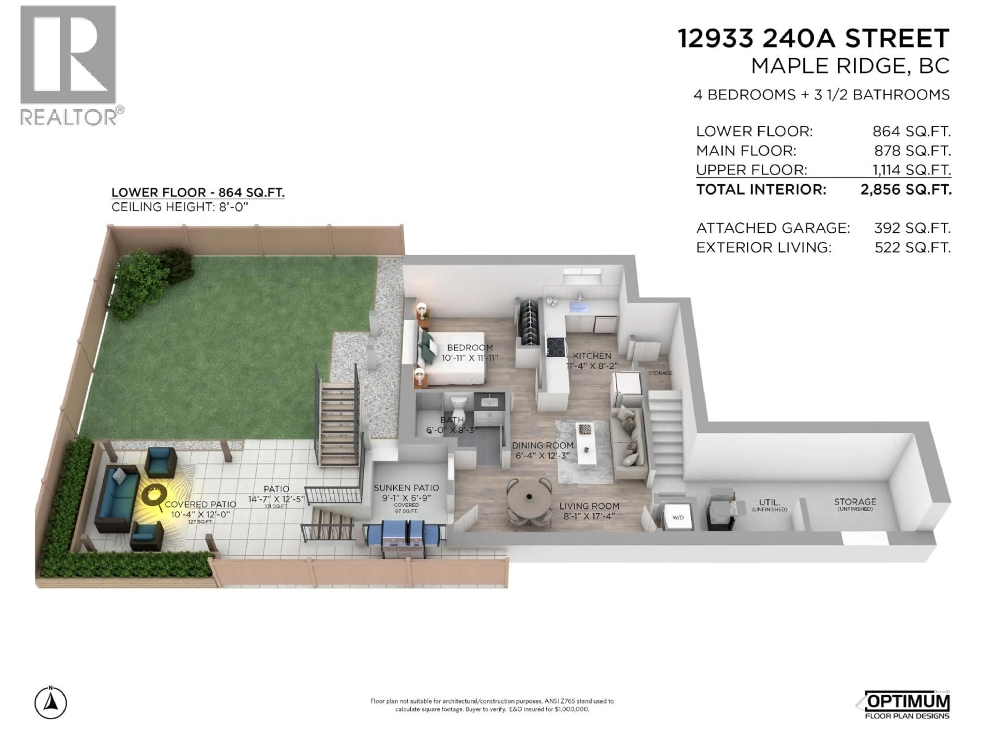 Floor plan for 12933 240A STREET, Maple Ridge British Columbia V4R0G8