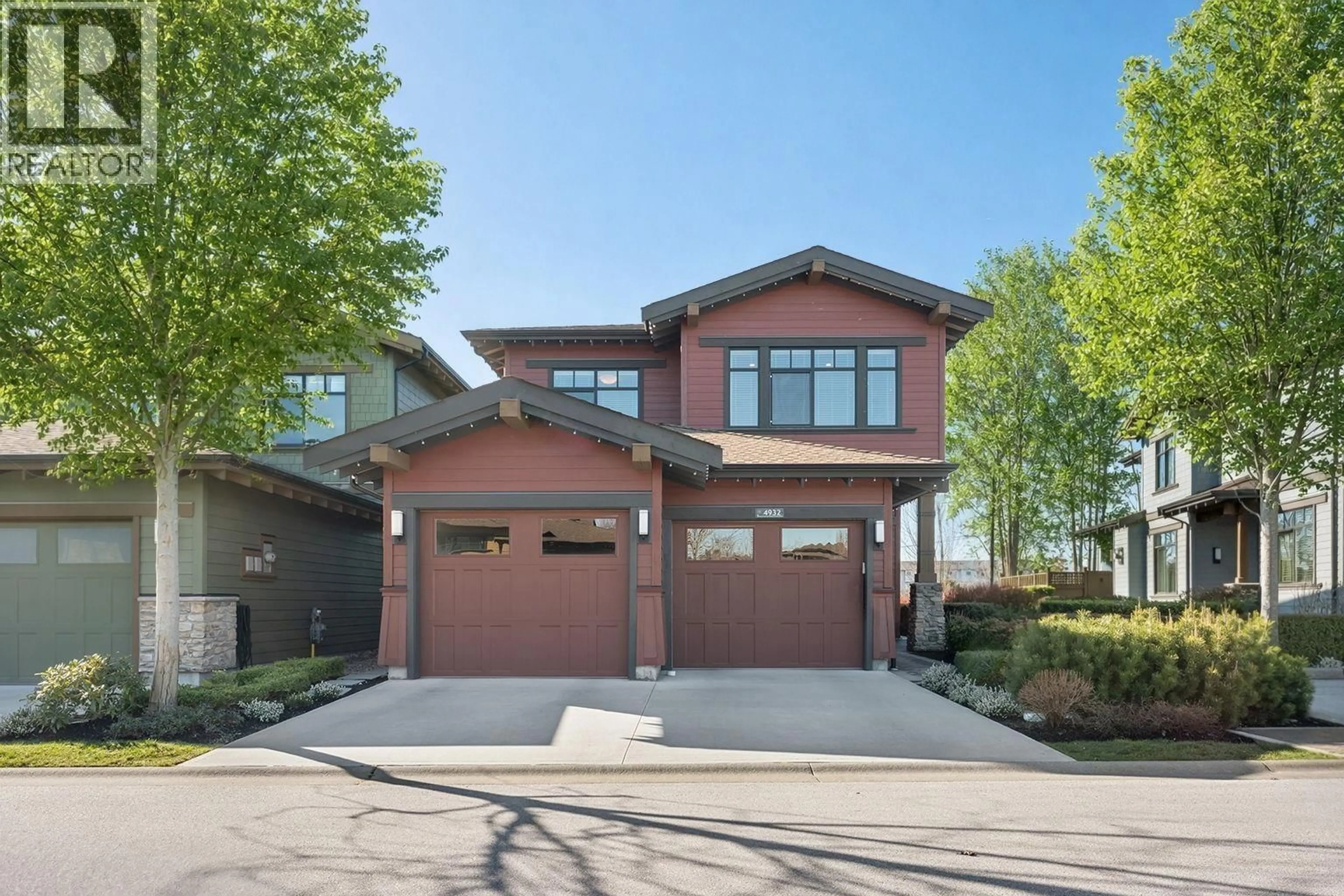 Home with brick exterior material, street for 4932 CEDAR SPRINGS DRIVE, Delta British Columbia V4M0A7