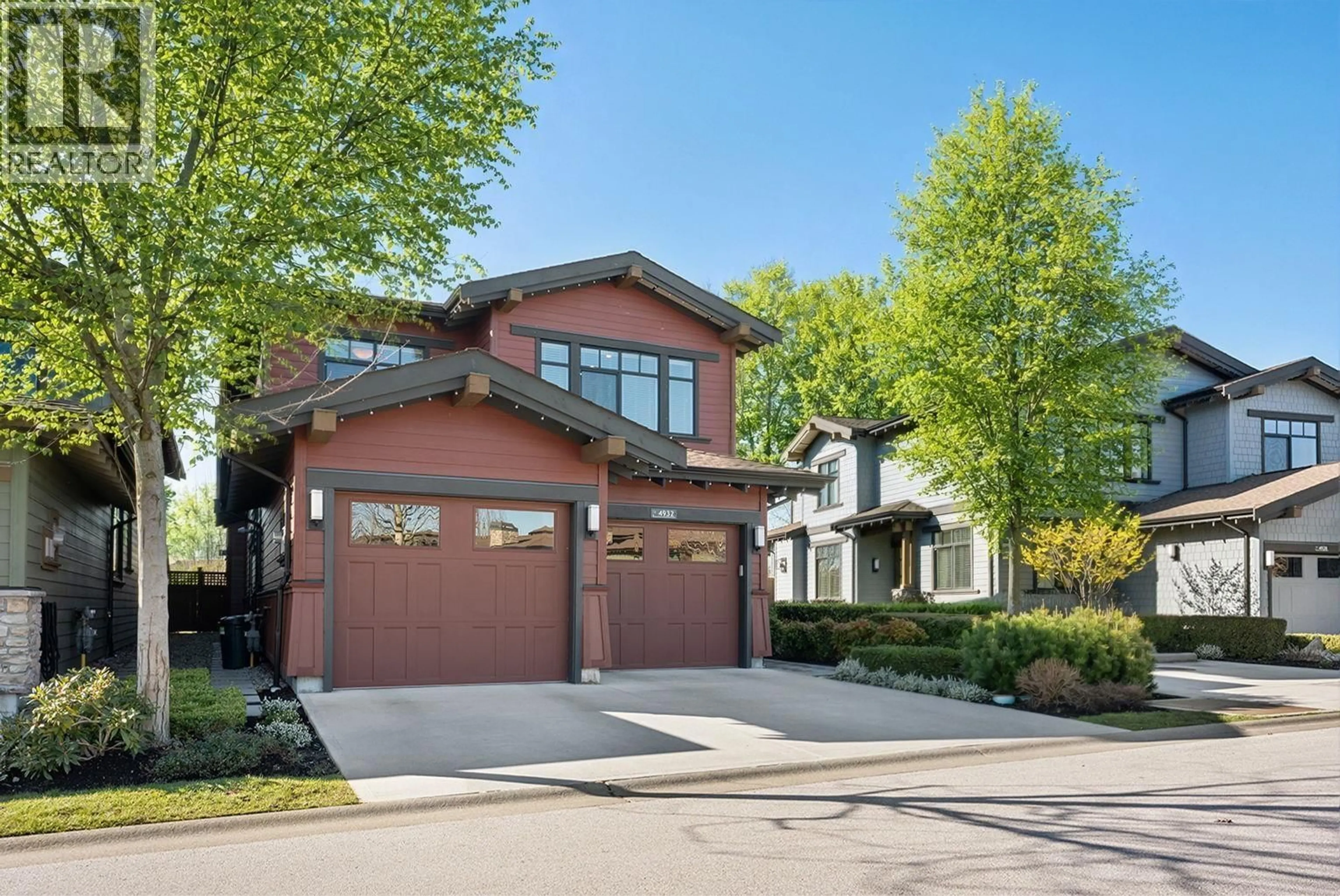 Home with brick exterior material, street for 4932 CEDAR SPRINGS DRIVE, Delta British Columbia V4M0A7