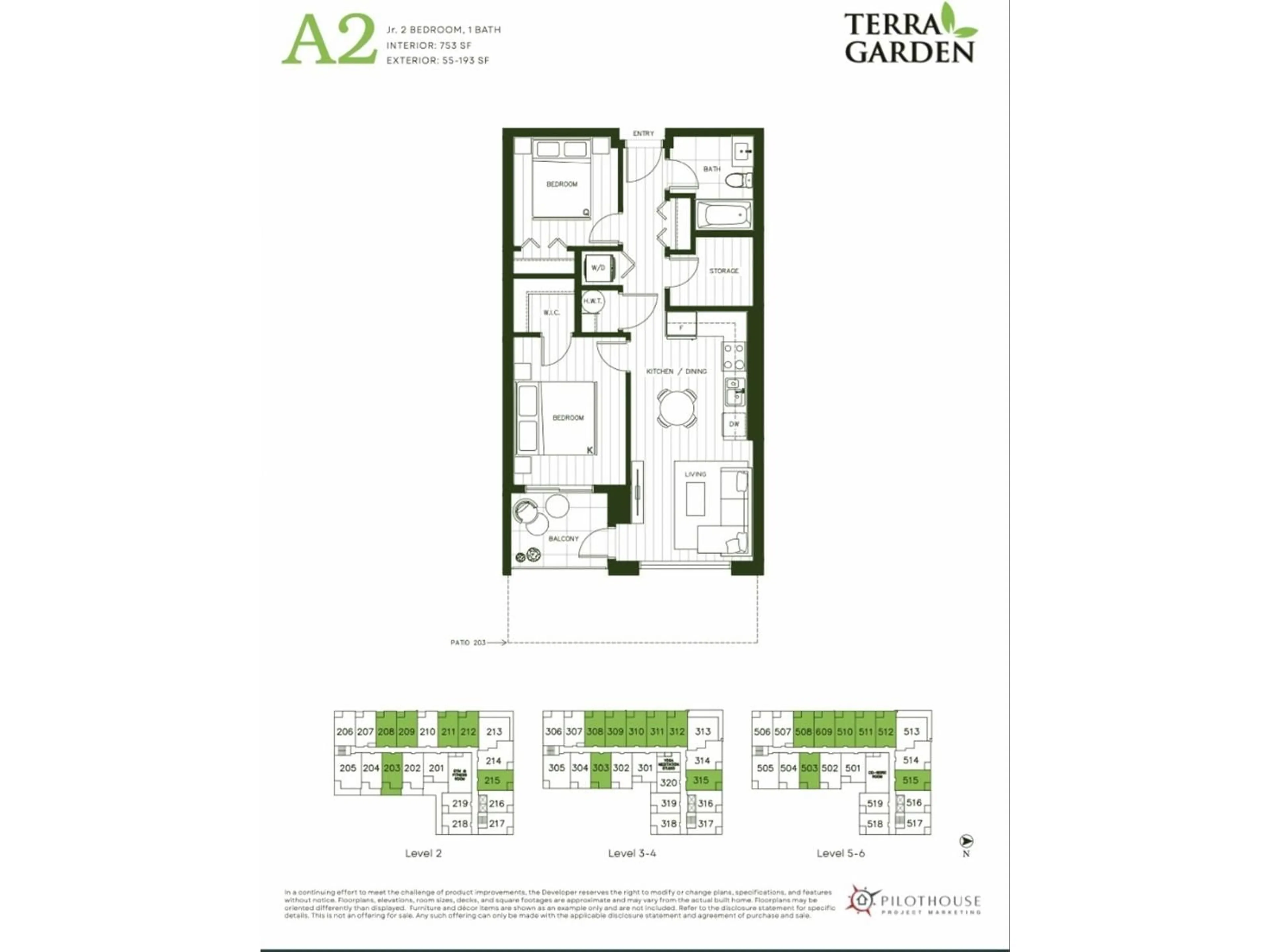 Floor plan for 208 - 15258 102A AVENUE, Surrey British Columbia V0V0V0