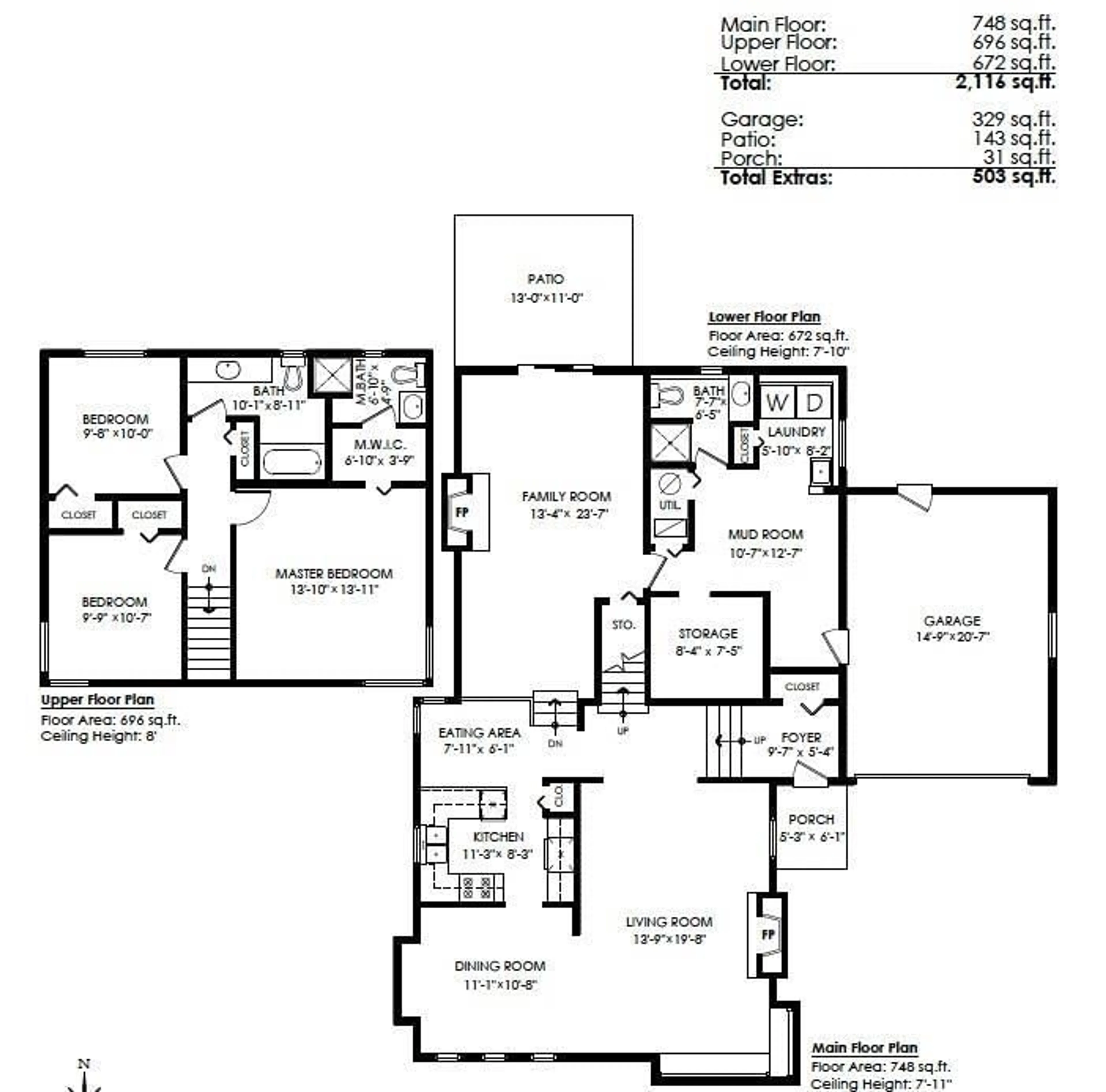 Floor plan for 9092 HARDY ROAD, Delta British Columbia V4C7V9