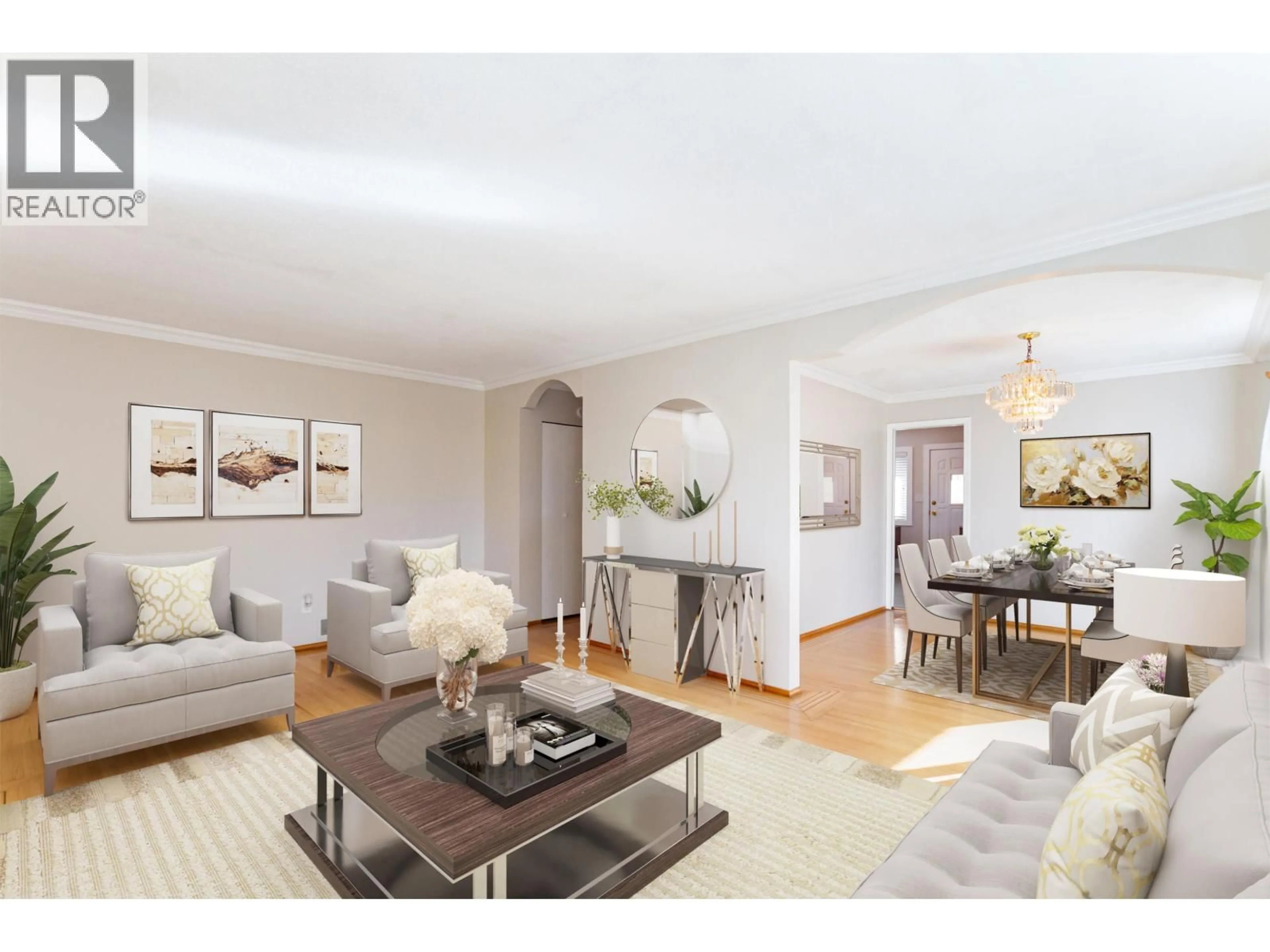 Living room with furniture, wood/laminate floor for 6072 SELMA AVENUE, Burnaby British Columbia V5H3R2