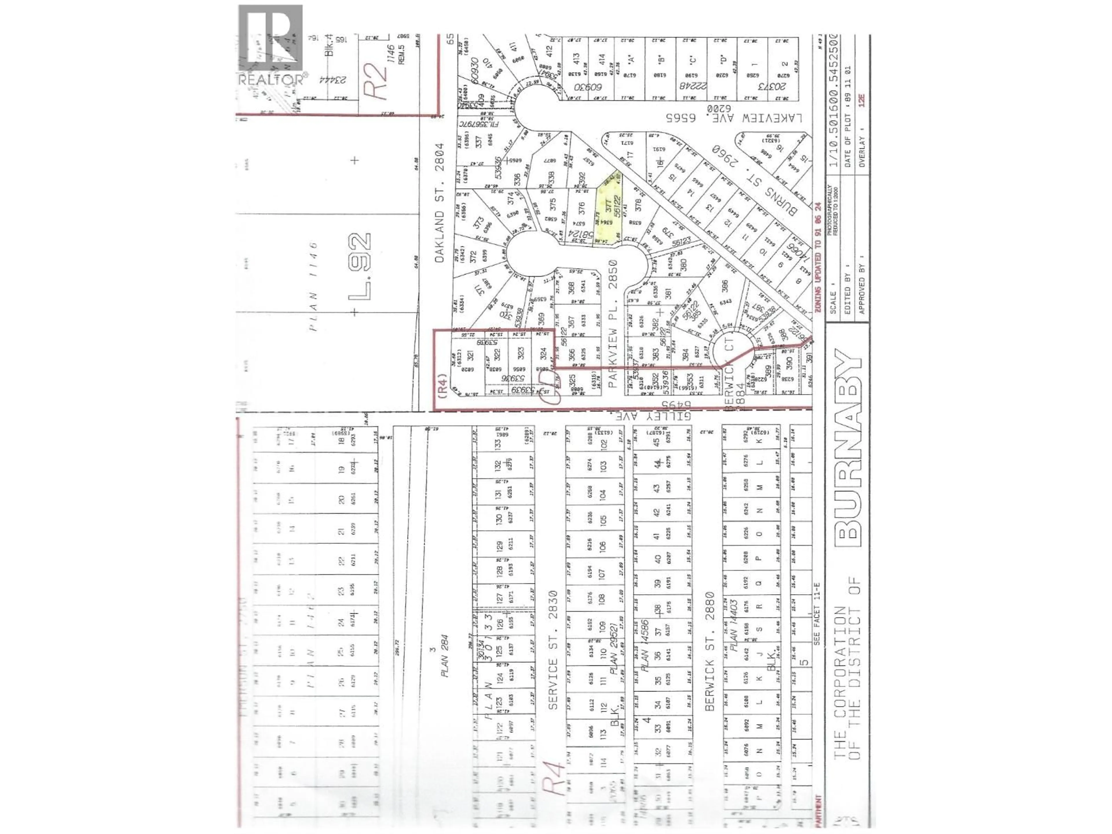 Floor plan for 6364 PARKVIEW PLACE, Burnaby British Columbia V5E4B6