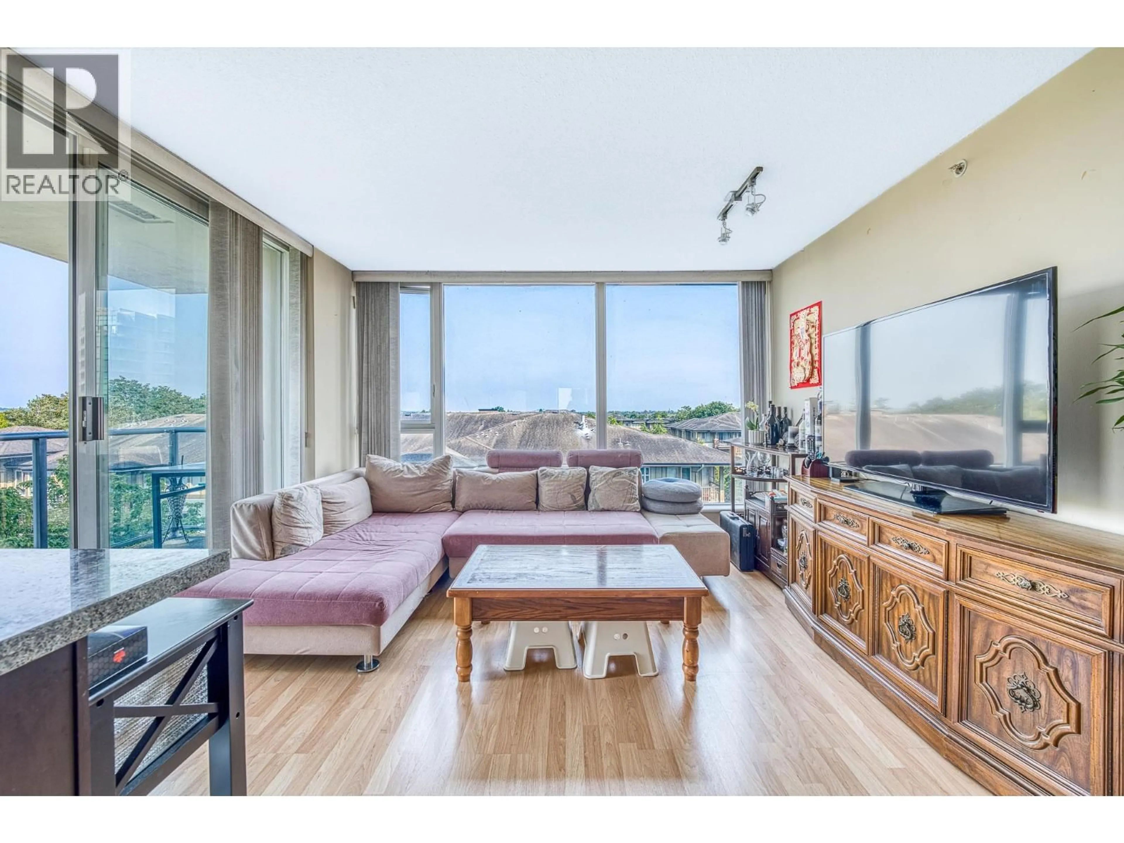 Living room with furniture, wood/laminate floor for 803 - 5068 KWANTLEN STREET, Richmond British Columbia V6X4K4