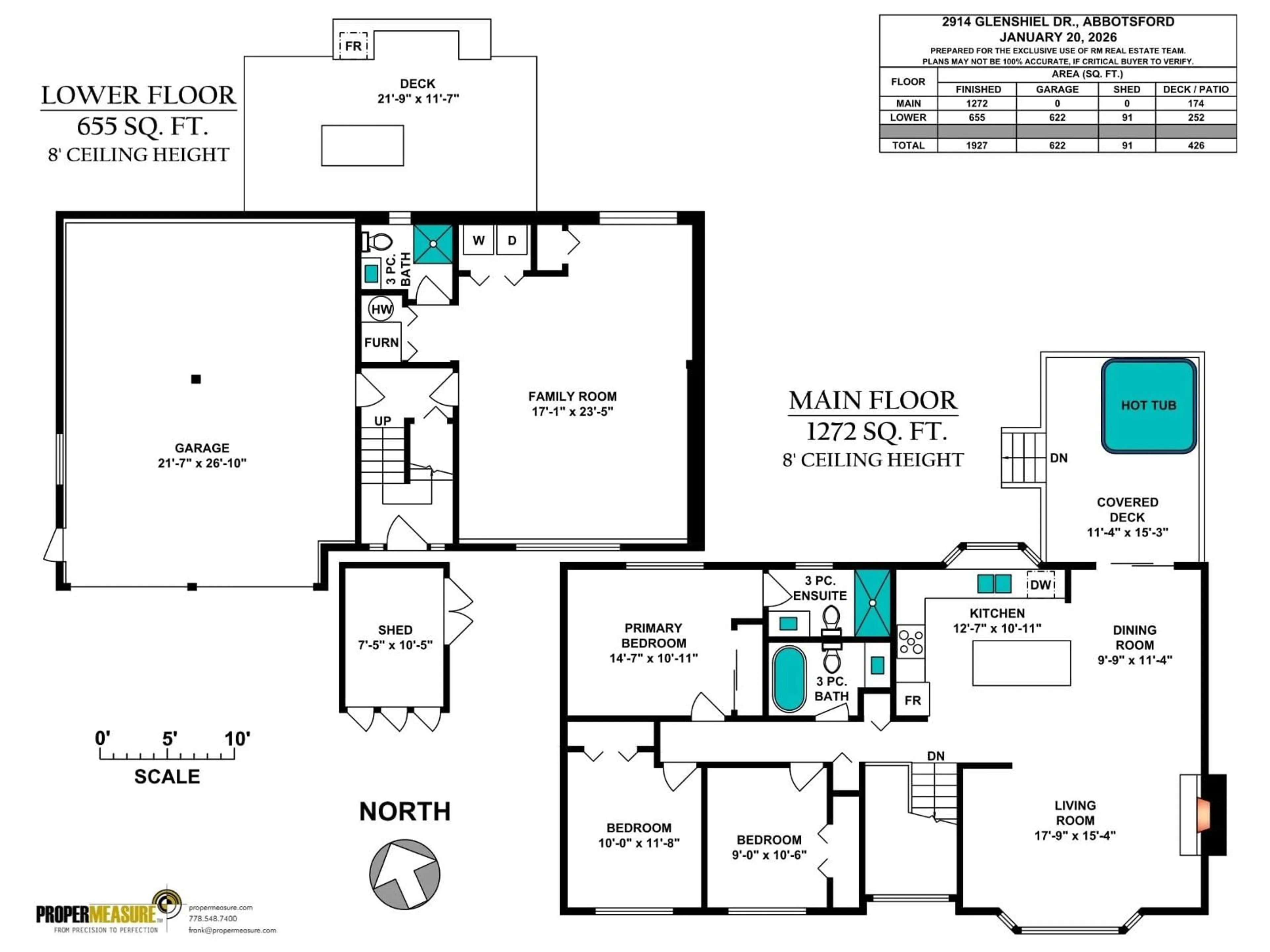 Floor plan for 2914 GLENSHIEL DRIVE, Abbotsford British Columbia V3G1G8