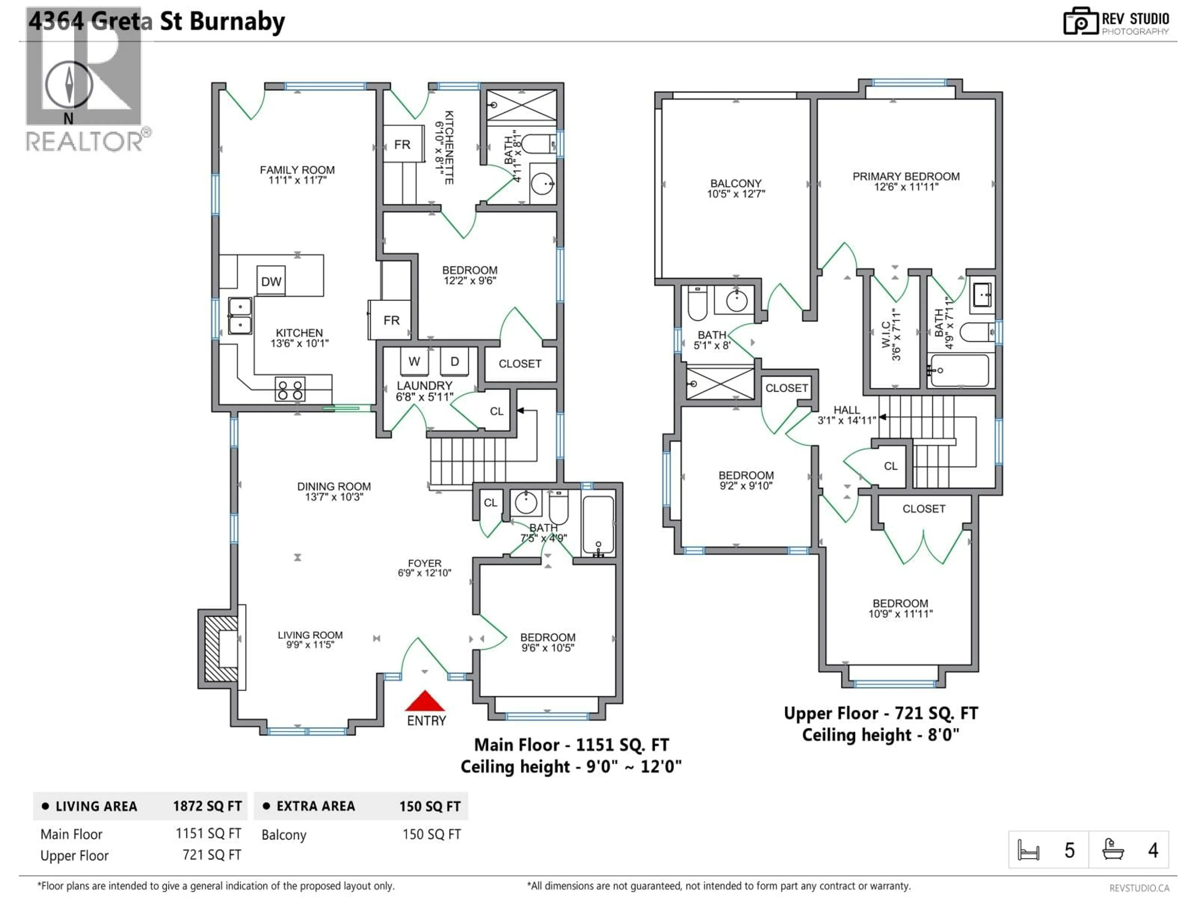 Floor plan for 4364 GRETA STREET, Burnaby British Columbia V5J1N8