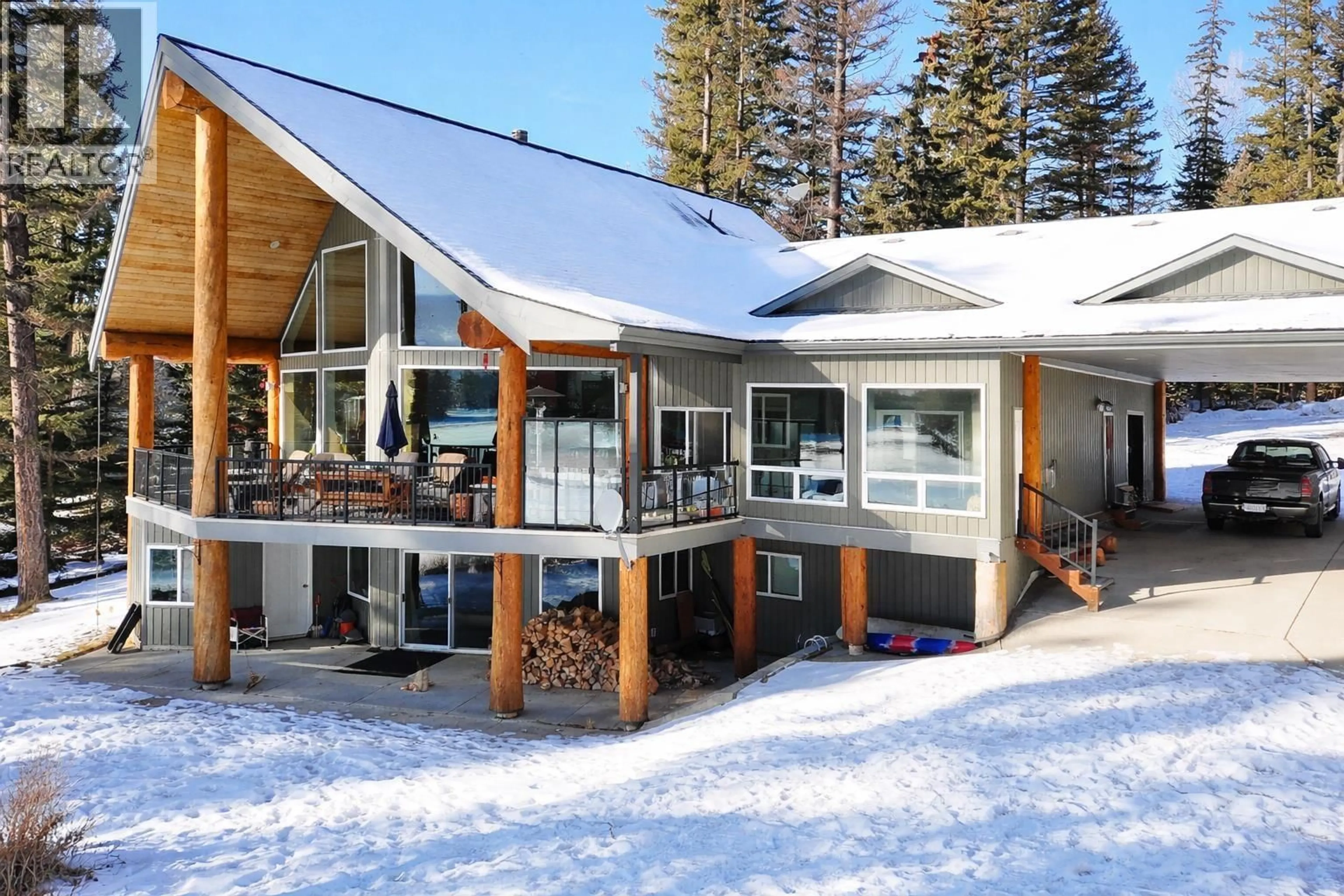 Patio, mountain view for 7407 JOHNSTONE ROAD, Bridge Lake British Columbia V0K1X2