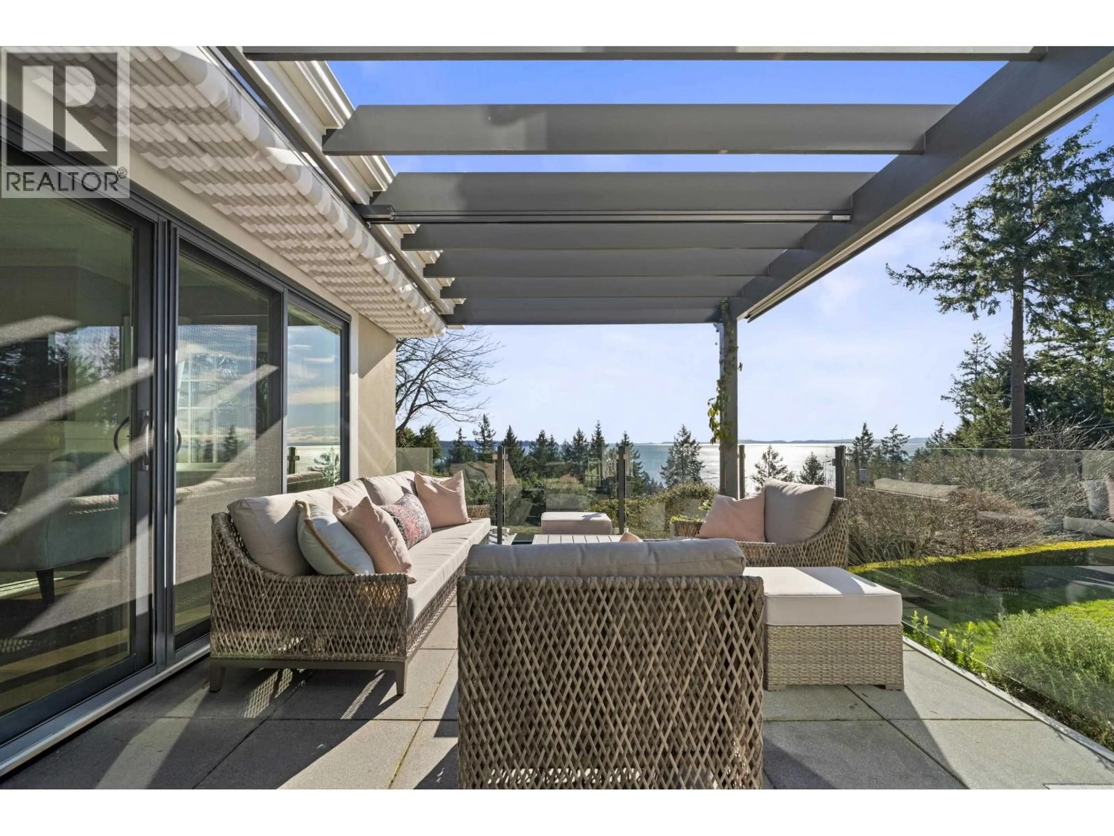 Patio, water/lake/river/ocean view for 6215 OVERSTONE DRIVE, West Vancouver British Columbia V7W1X7