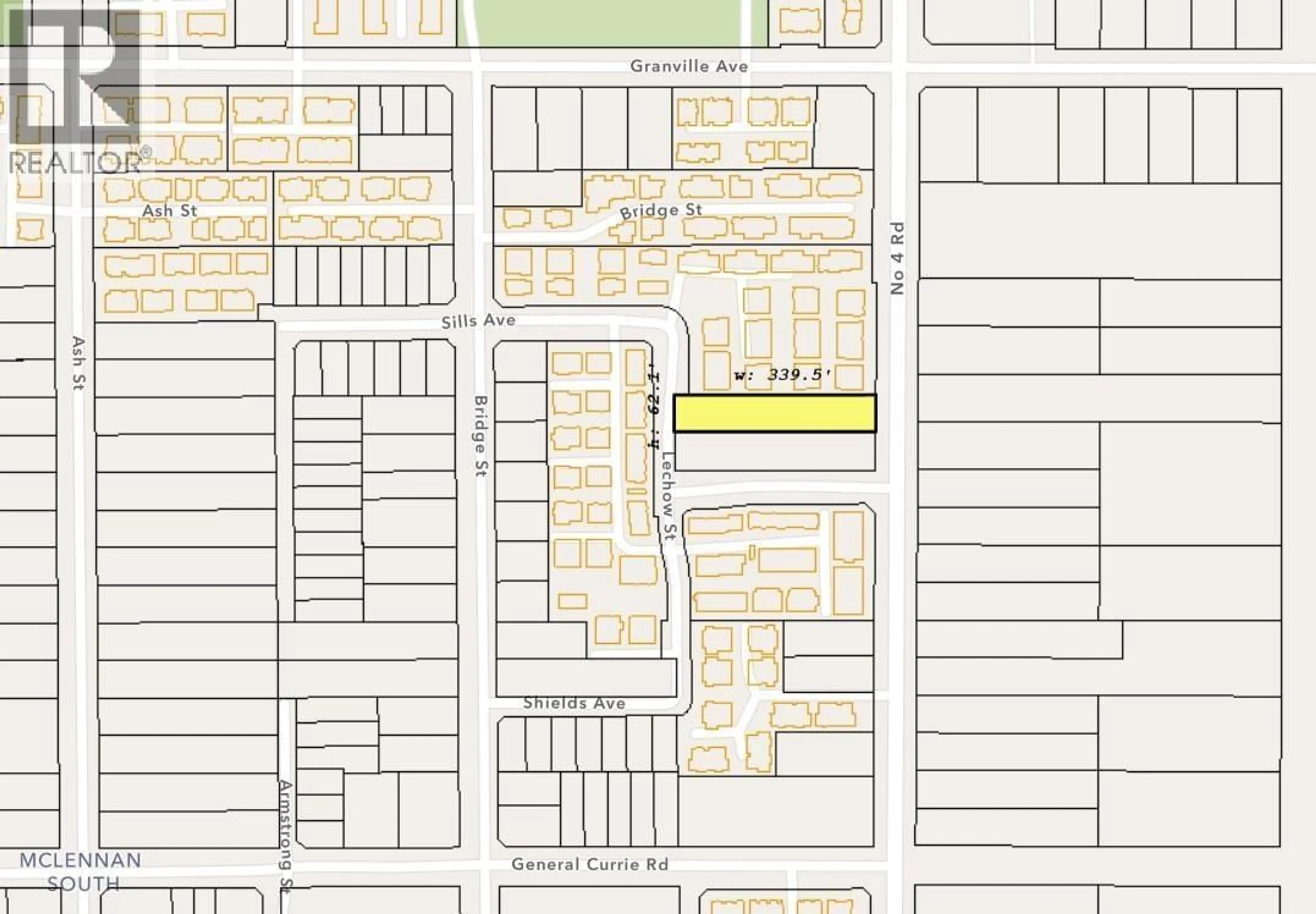 Picture of a map for 7191 NO. 4 ROAD, Richmond British Columbia V6Y2T4
