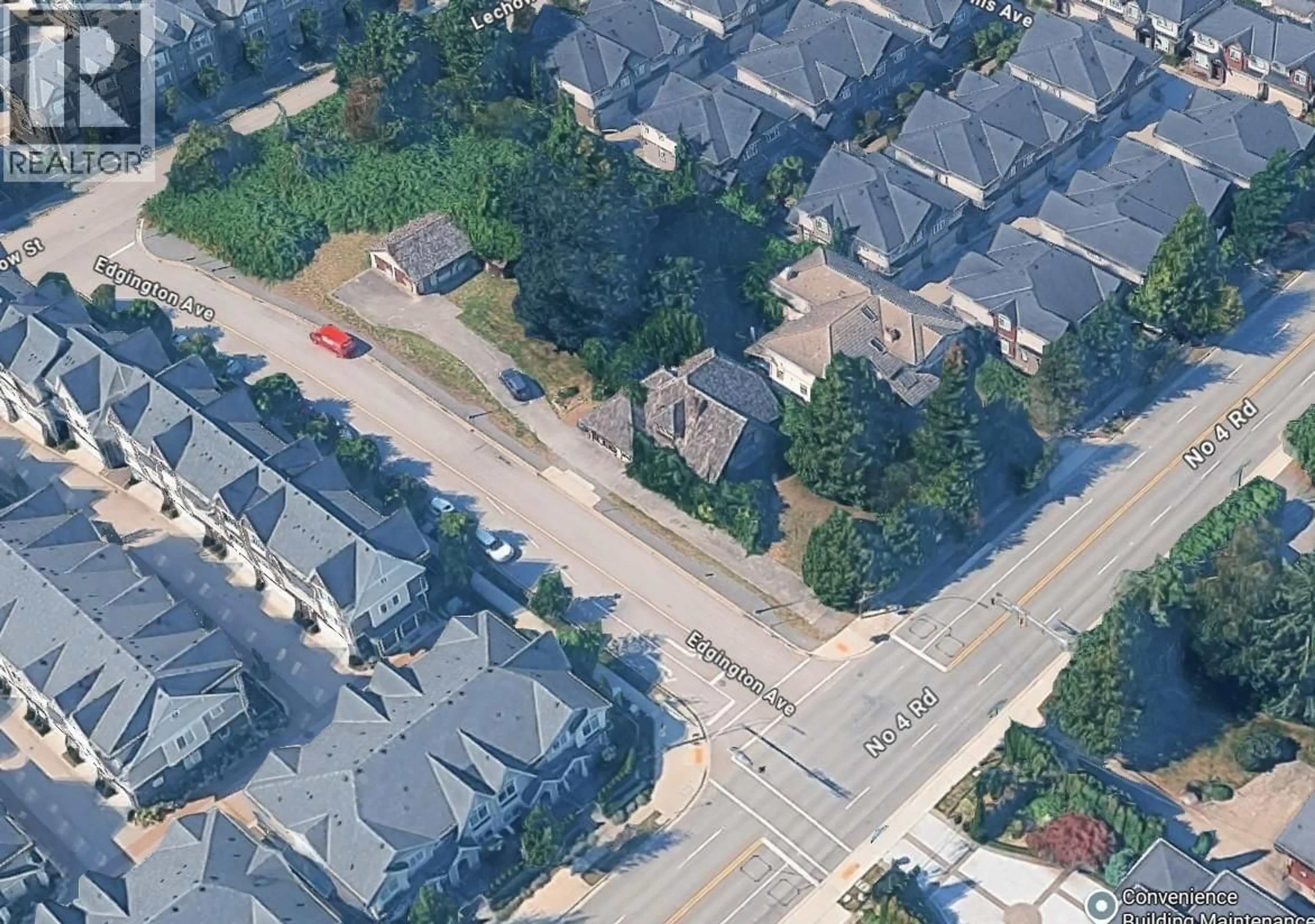 A pic from outside/outdoor area/front of a property/back of a property/a pic from drone, street for 7191 NO. 4 ROAD, Richmond British Columbia V6Y2T4