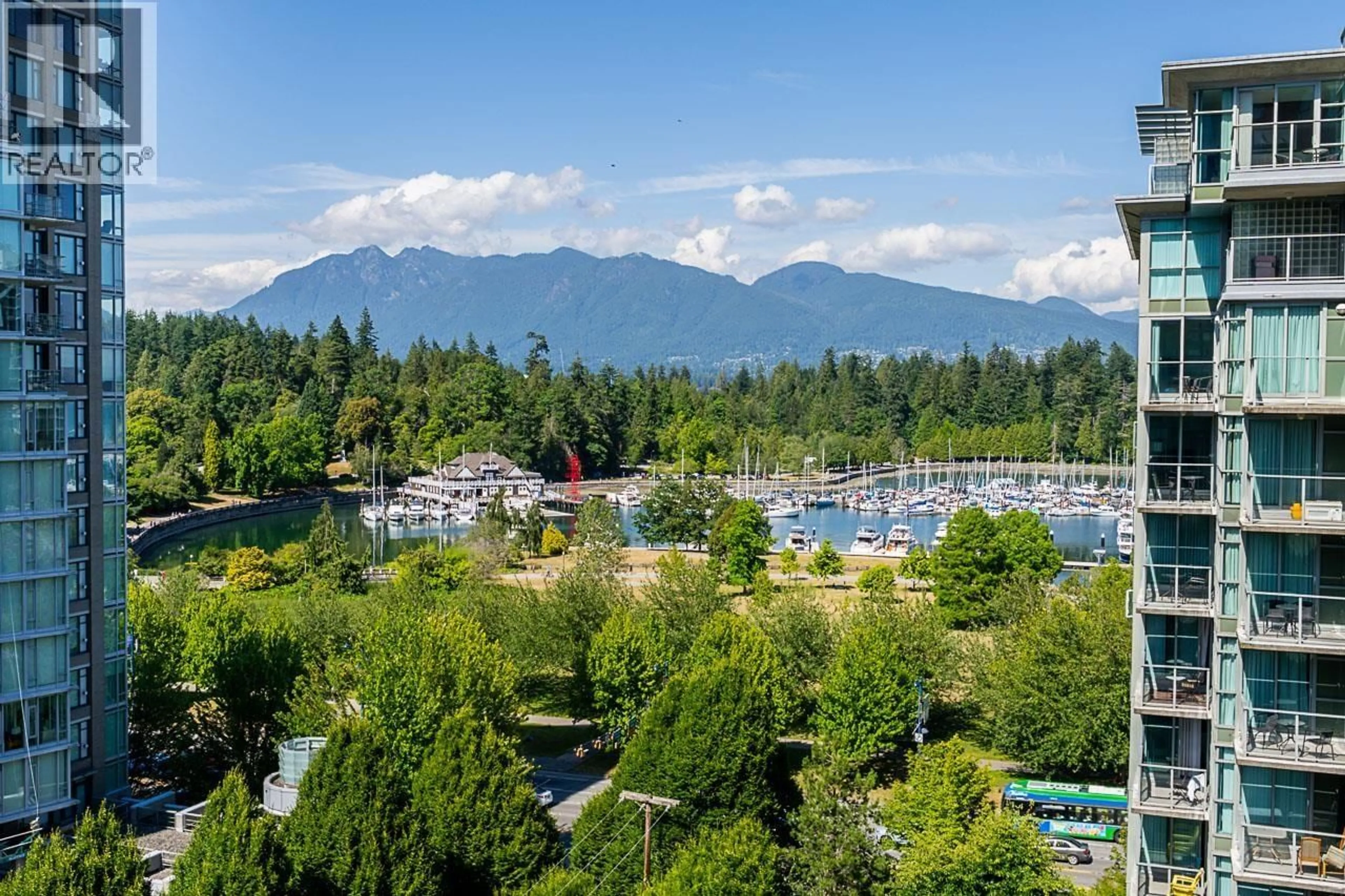 A pic from outside/outdoor area/front of a property/back of a property/a pic from drone, water/lake/river/ocean view for 1001 - 1888 ALBERNI STREET, Vancouver British Columbia V6G1B3