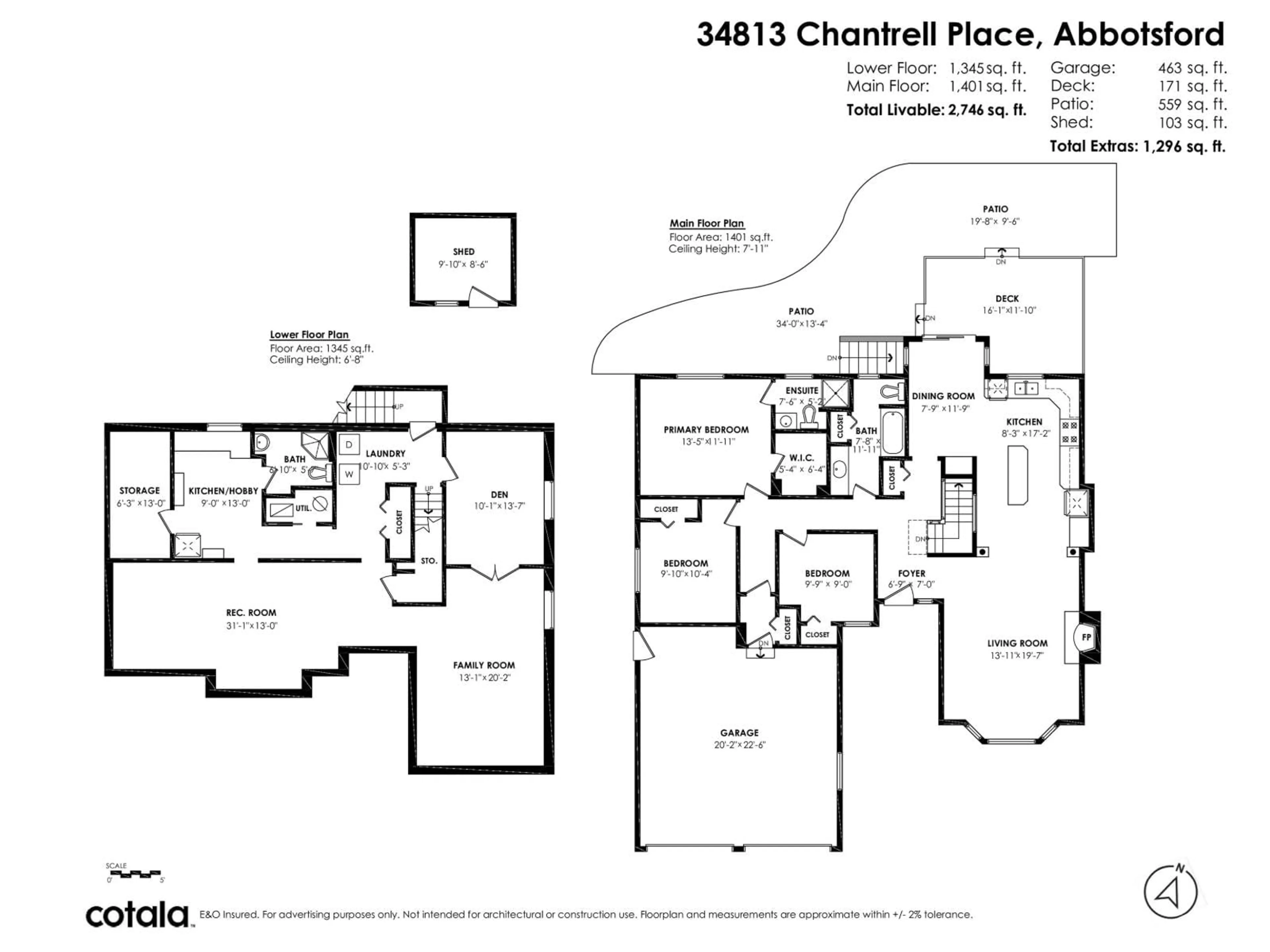 Floor plan for 34813 CHANTRELL PLACE, Abbotsford British Columbia V3G1G5