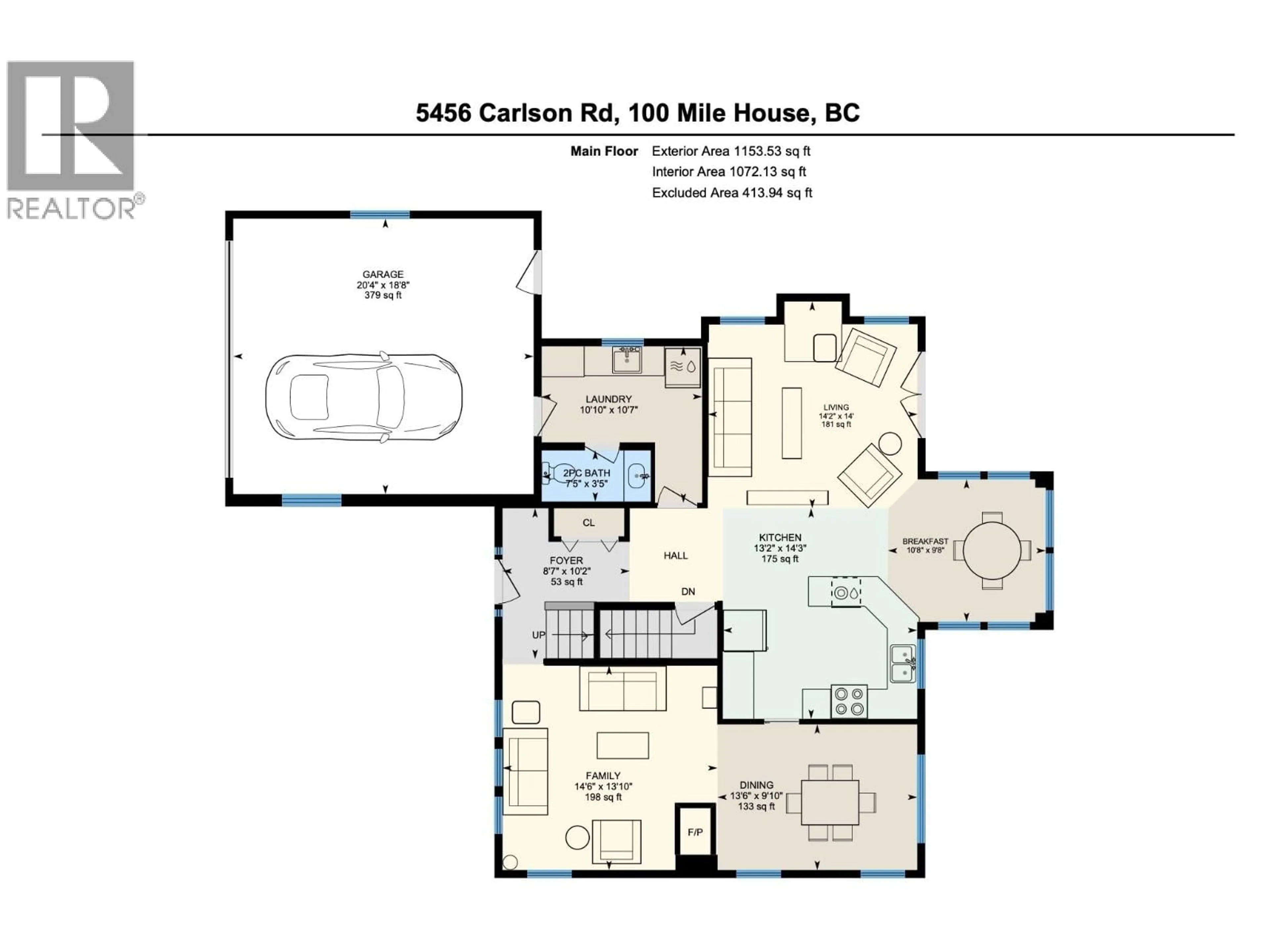 Floor plan for 5456 CARLSON ROAD, 108 Mile Ranch British Columbia V0K2E1