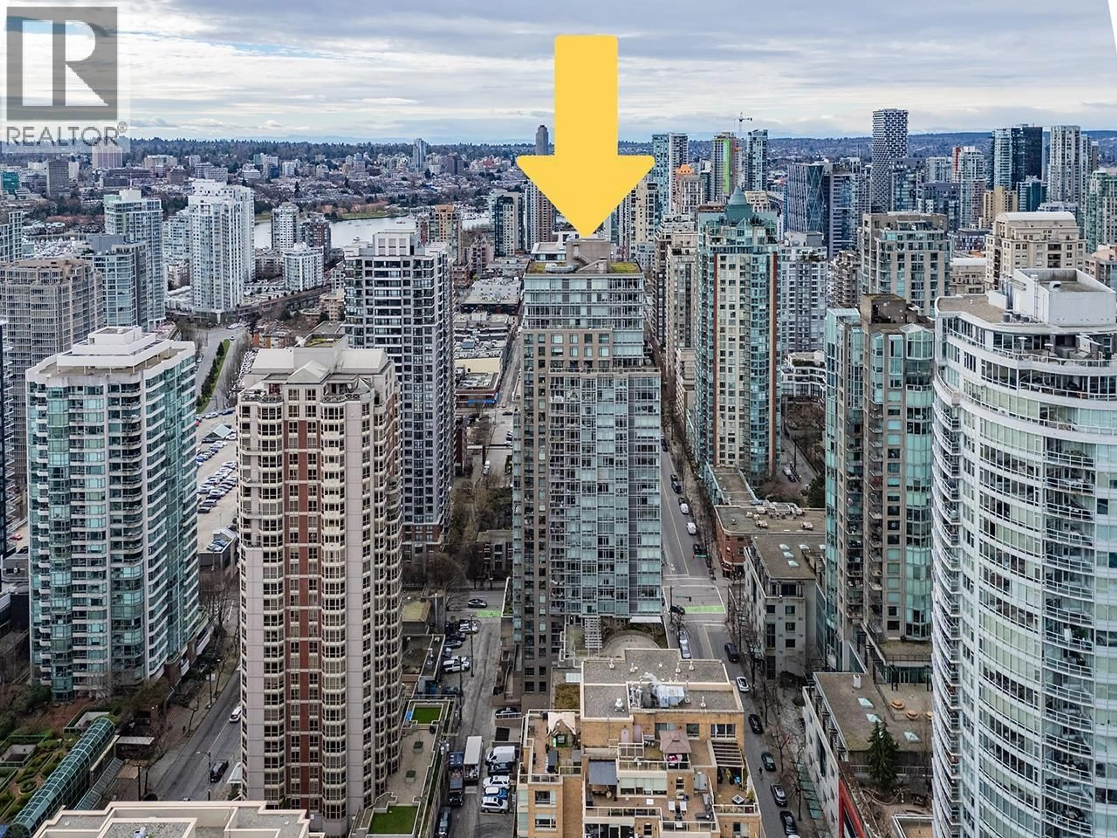 A pic from outside/outdoor area/front of a property/back of a property/a pic from drone, city buildings view from balcony for 1502 - 888 HOMER STREET, Vancouver British Columbia V6B0H7