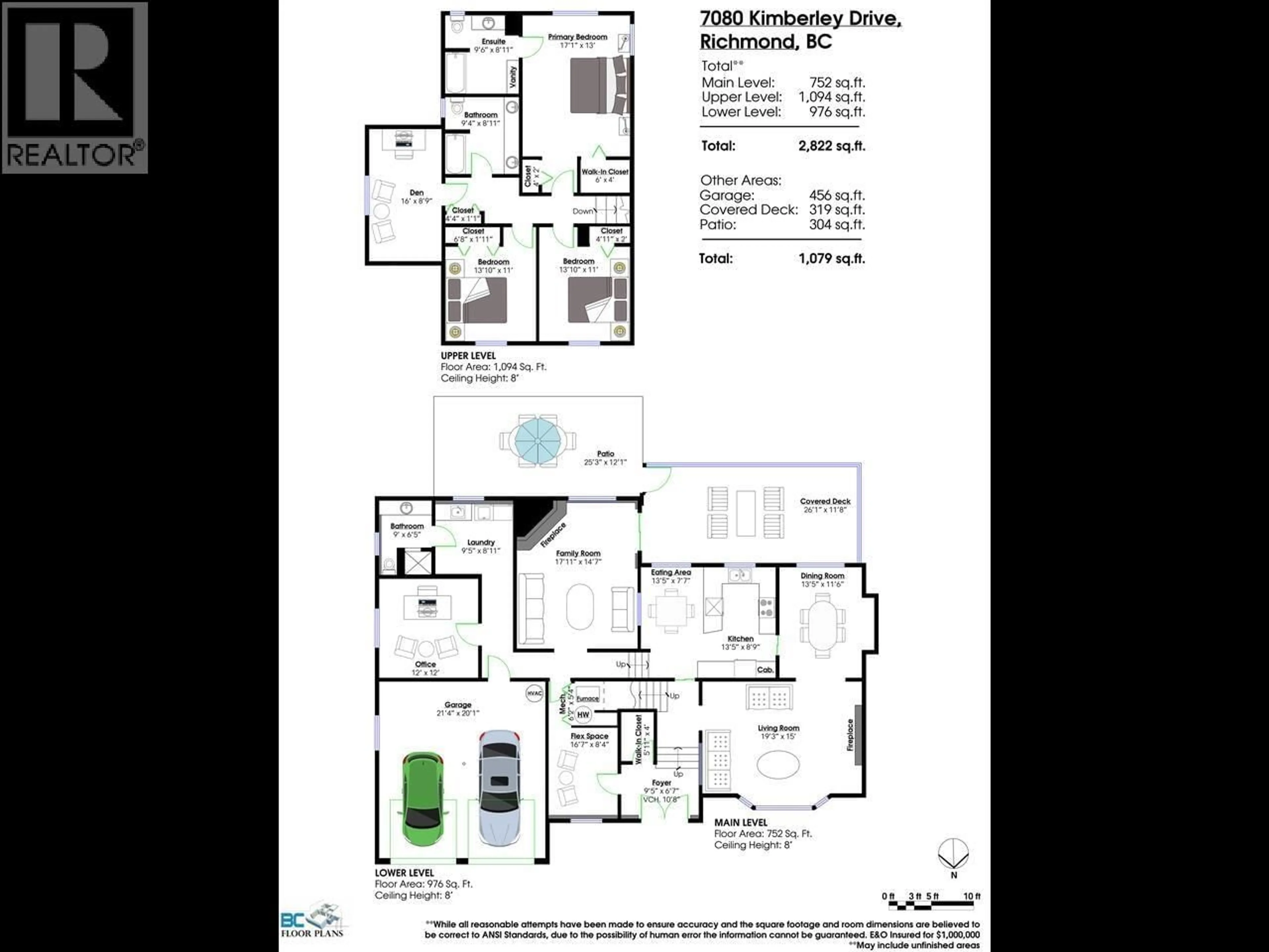 Floor plan for 7080 KIMBERLEY DRIVE, Richmond British Columbia V7A4S4