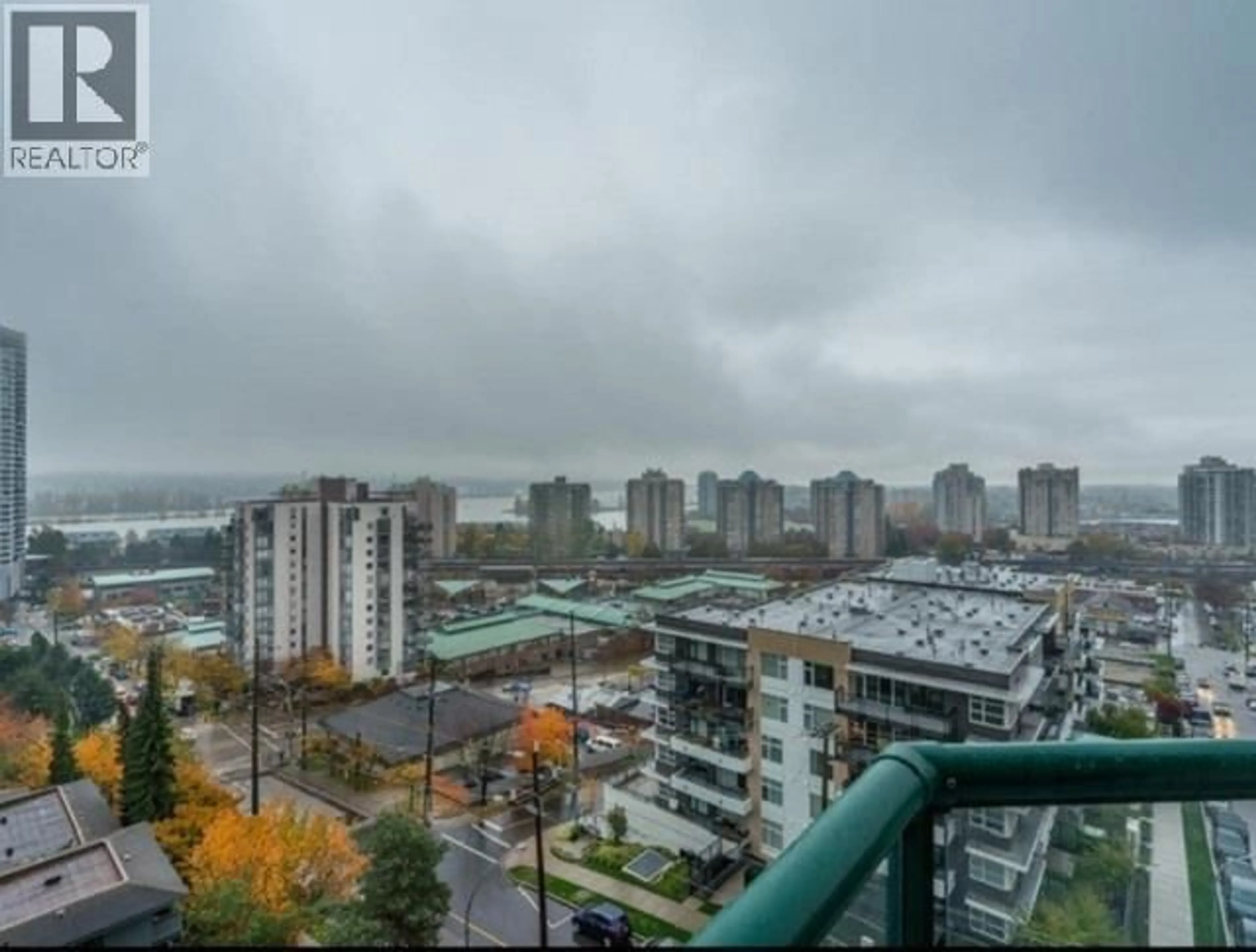 Balcony in the apartment, city buildings view from balcony for 803 - 121 TENTH STREET, New Westminster British Columbia V3M3X7