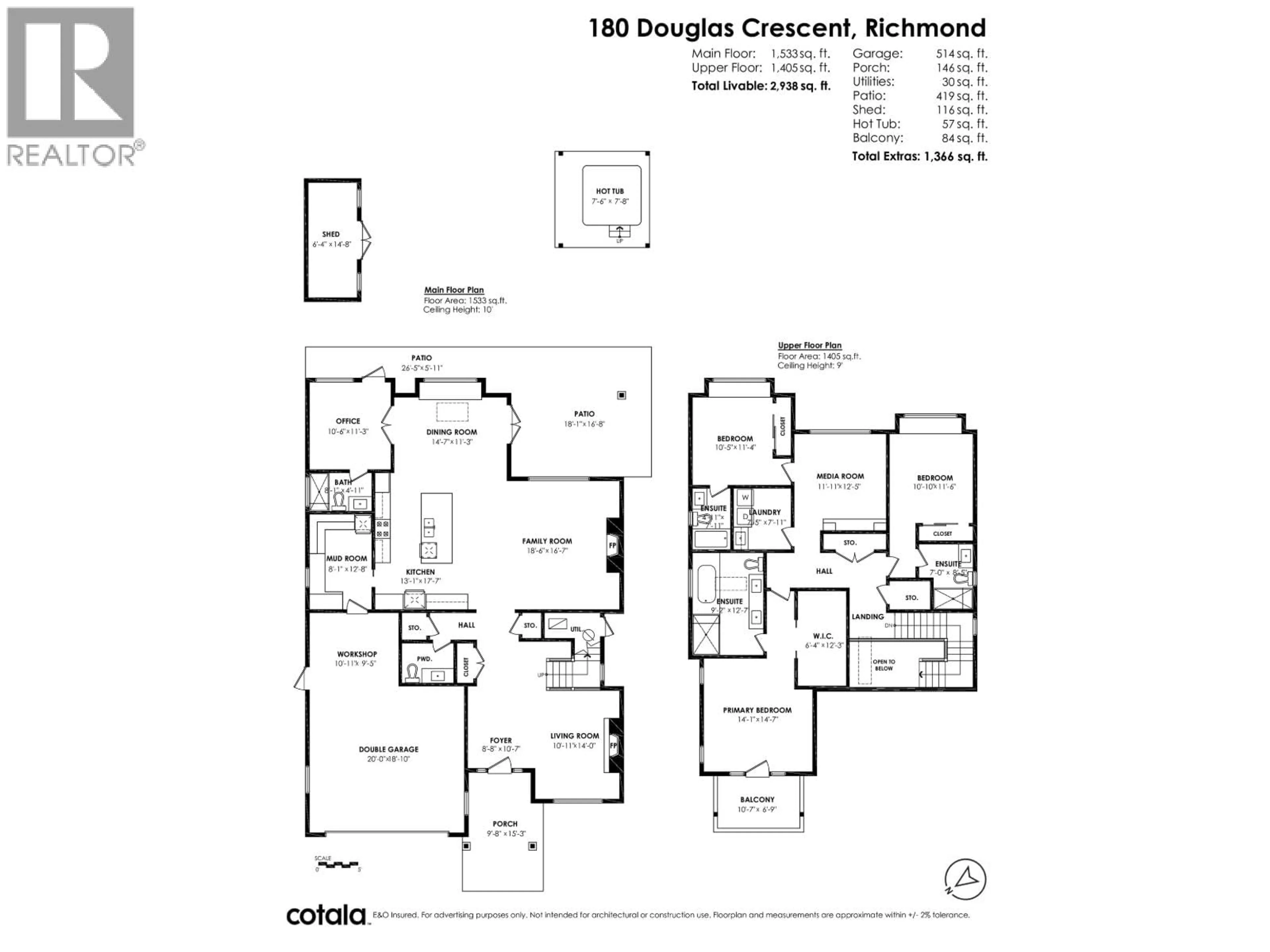 Floor plan for 180 DOUGLAS CRESCENT, Richmond British Columbia V7B1E5