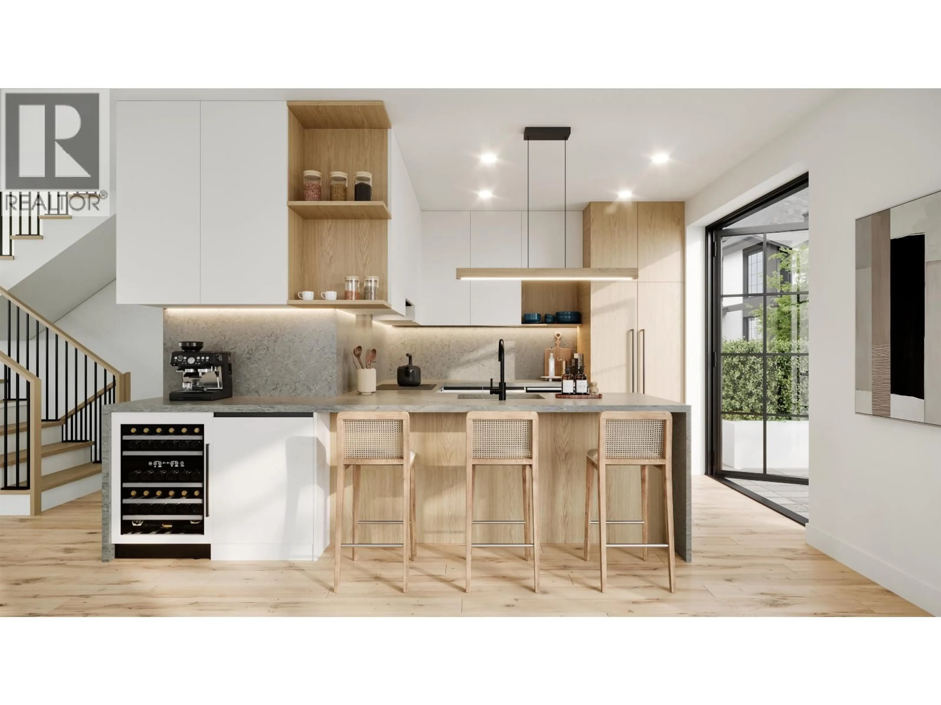 Contemporary kitchen, wood/laminate floor for 2 - 3288 BROOKRIDGE DRIVE, North Vancouver British Columbia V7R3A8