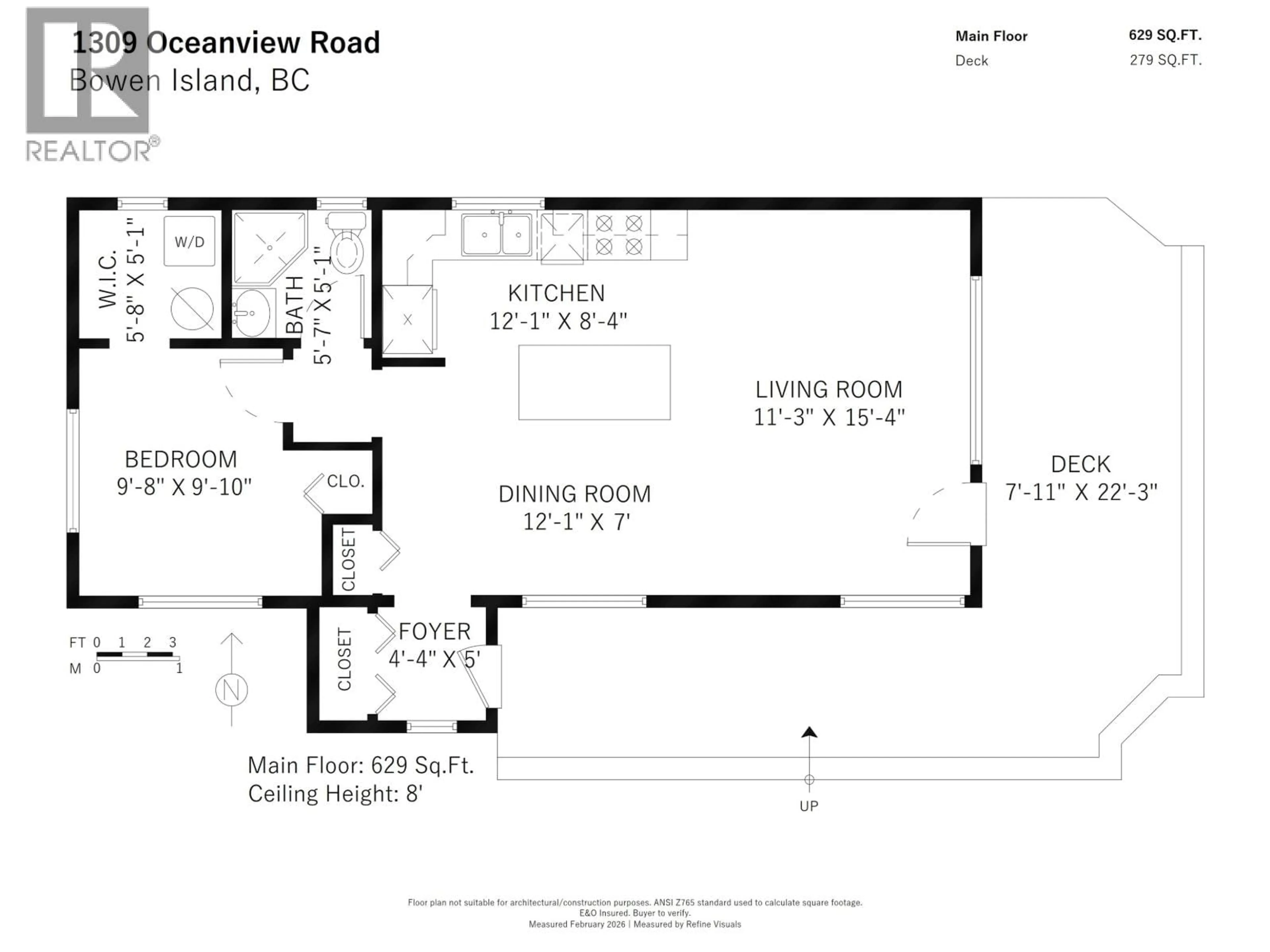 Floor plan for 1309 OCEANVIEW ROAD, Bowen Island British Columbia V0N1G1