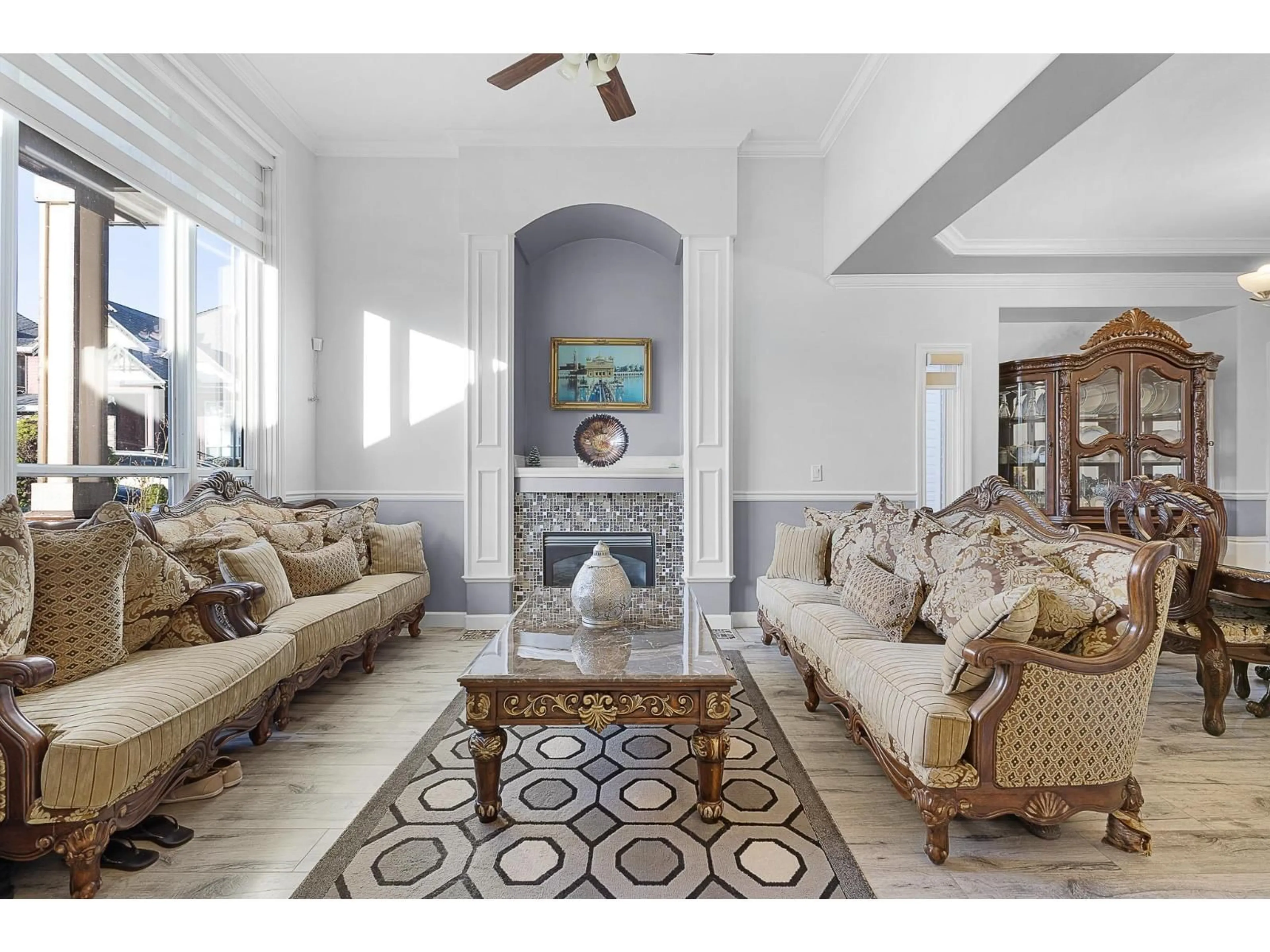 Living room with furniture, ceramic/tile floor for 14516 81 AVENUE, Surrey British Columbia V3S2T9