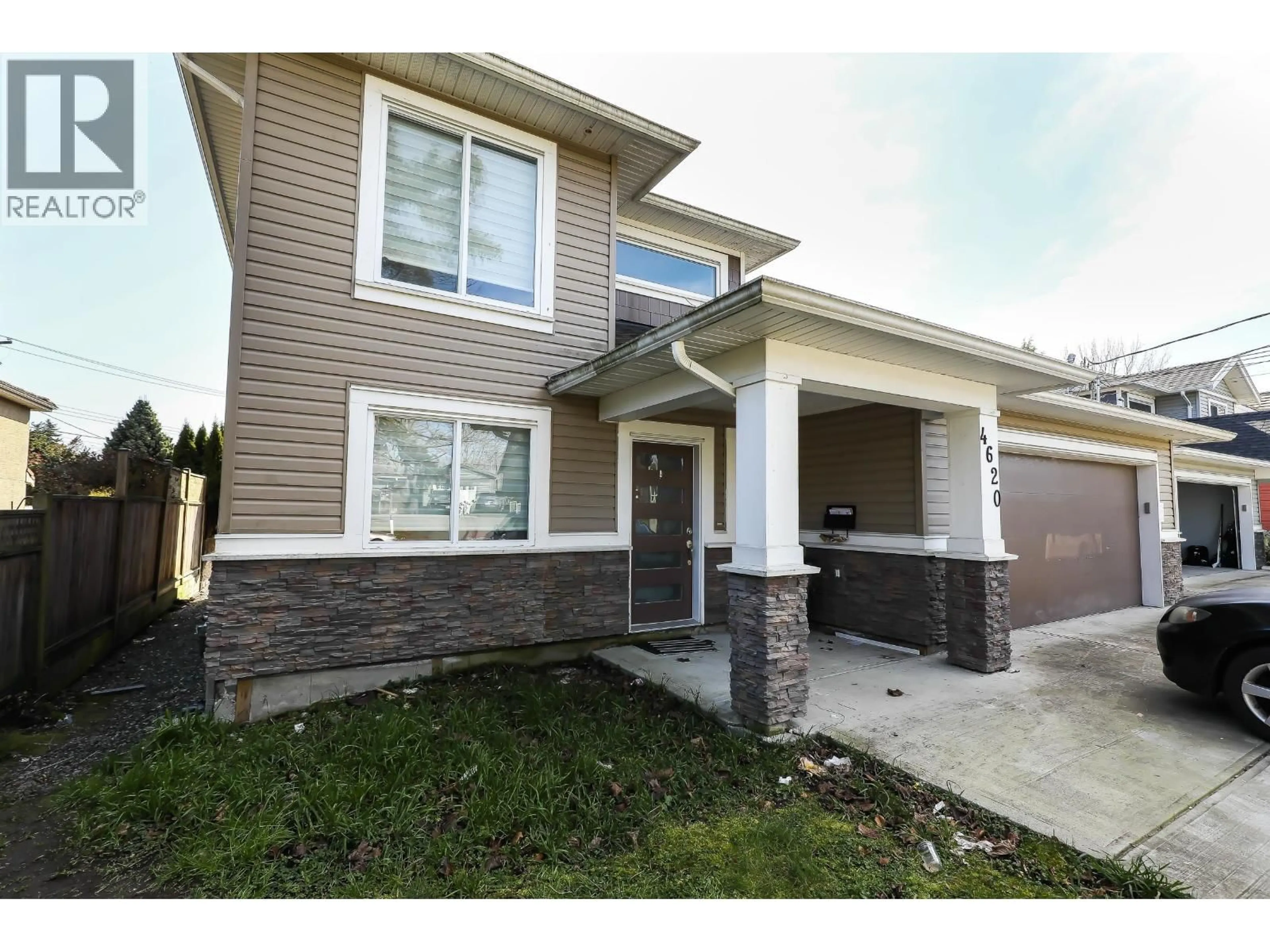 Home with brick exterior material, street for 4620 RIVER ROAD, Ladner British Columbia V4K1S4