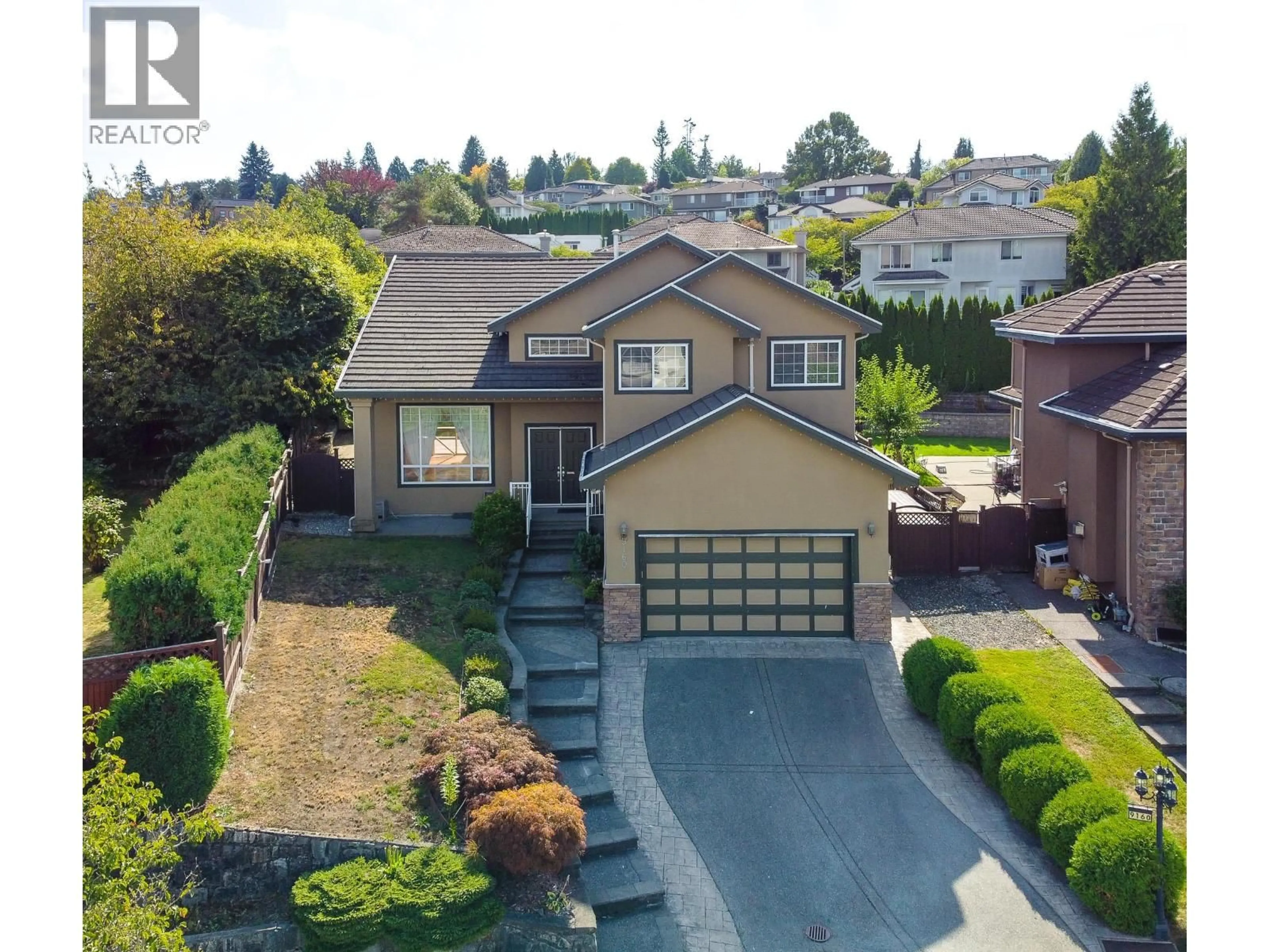 A pic from outside/outdoor area/front of a property/back of a property/a pic from drone, street for 9160 MONA AVENUE, Burnaby British Columbia V3N5A7