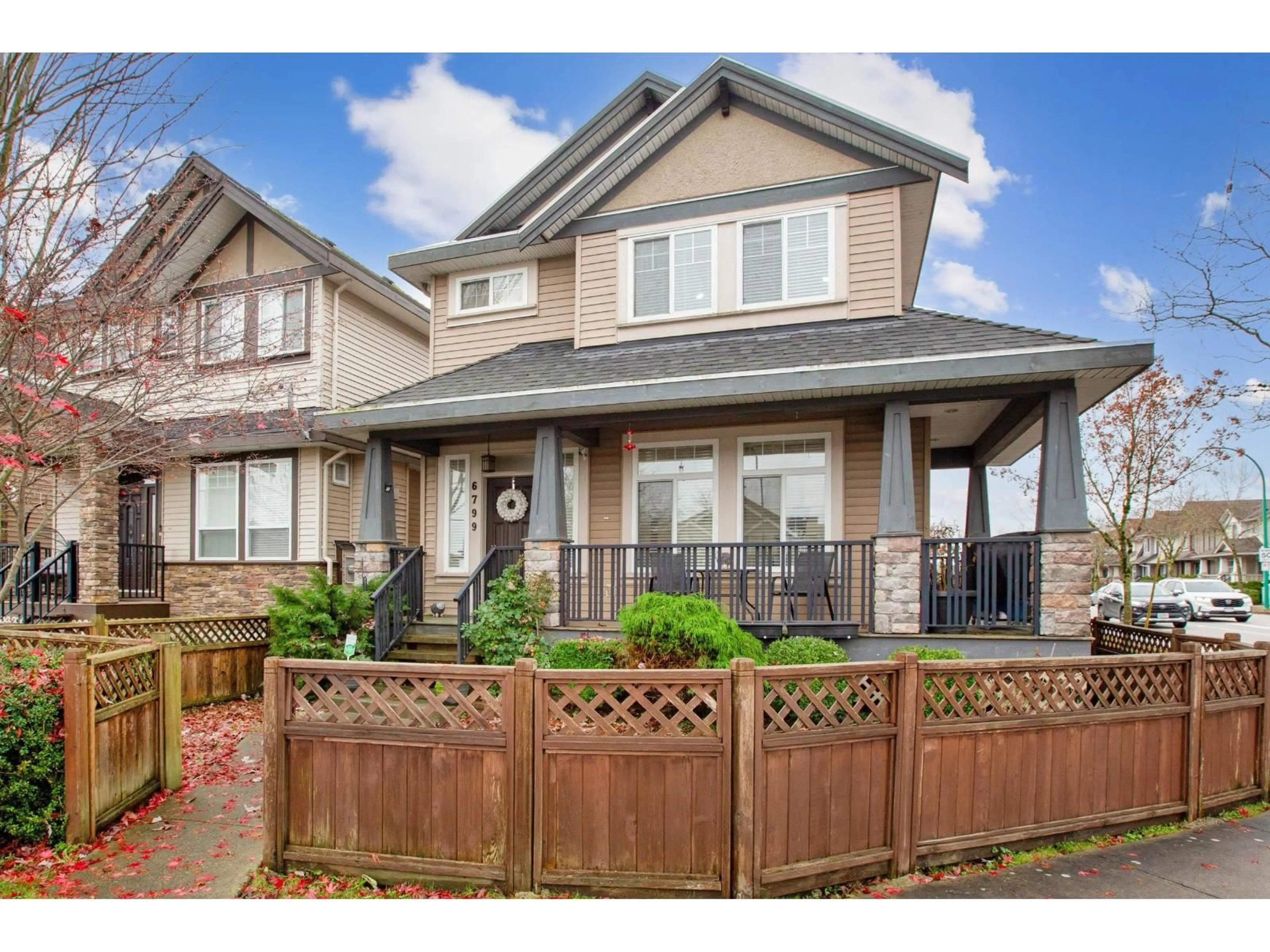 Home with vinyl exterior material, street for 6799 192 STREET, Surrey British Columbia V4N6A3