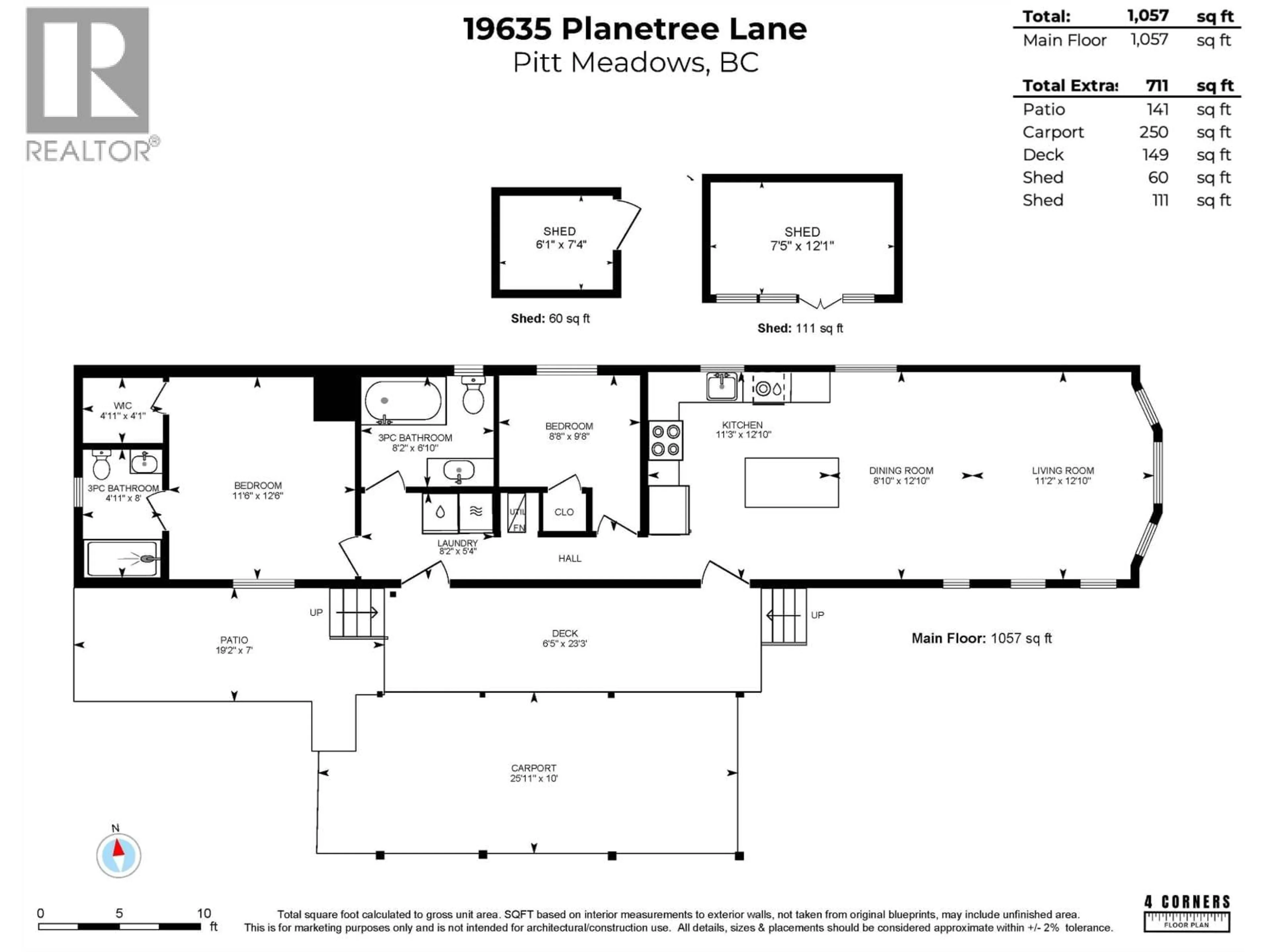 Floor plan for 19635 PLANETREE LANE, Pitt Meadows British Columbia V3Y1Z3