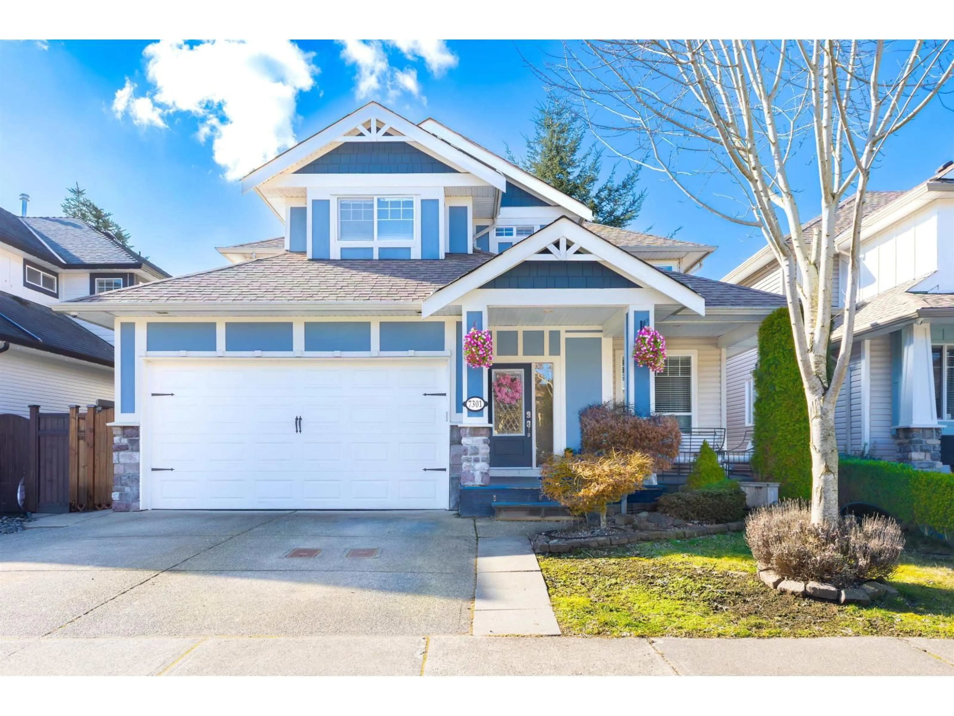 Home with vinyl exterior material, street for 7301 196A STREET, Langley British Columbia V2Y3C5