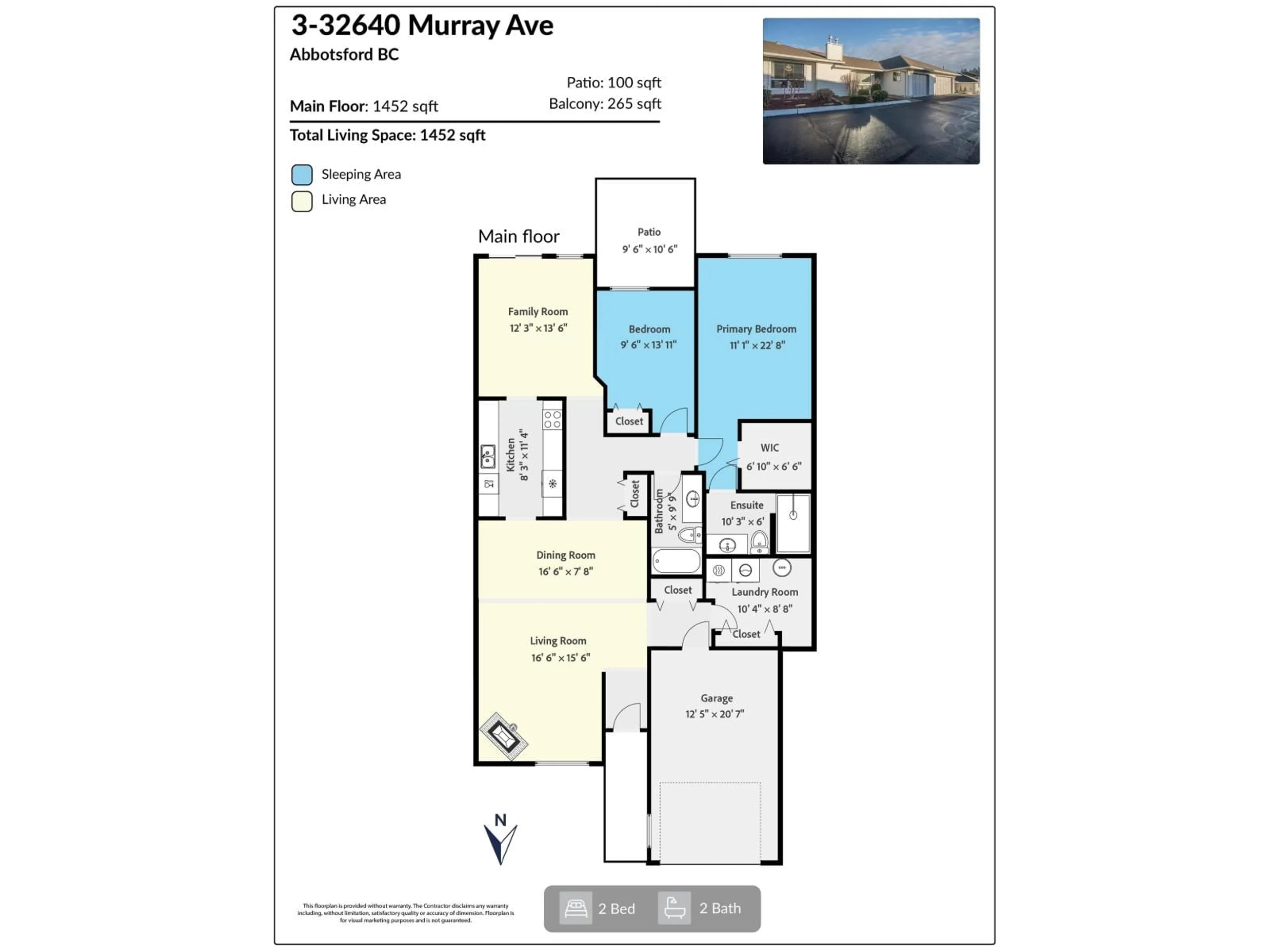 Floor plan for 3 - 32640 MURRAY AVENUE, Abbotsford British Columbia V2T4T5