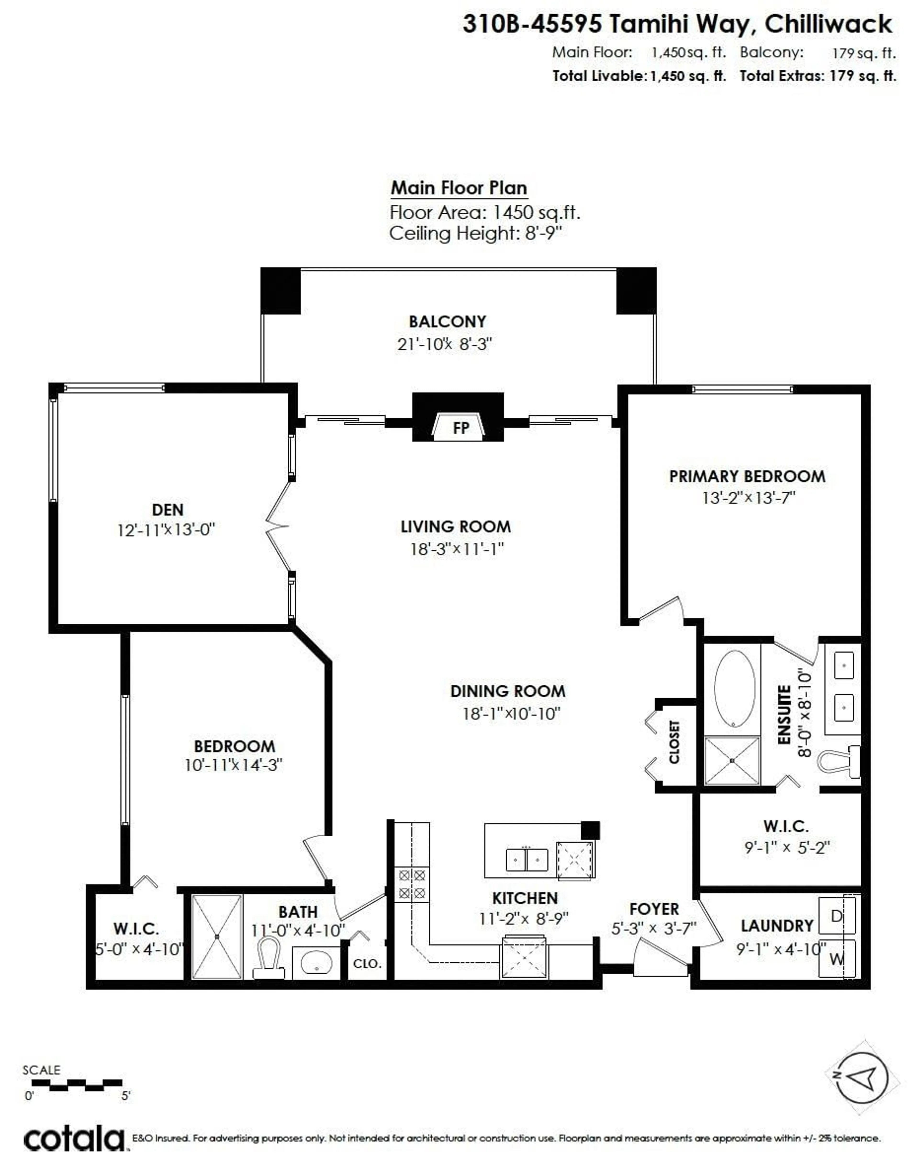 Floor plan for 310B - 45595 TAMIHI WAY, Chilliwack British Columbia V2R0G3