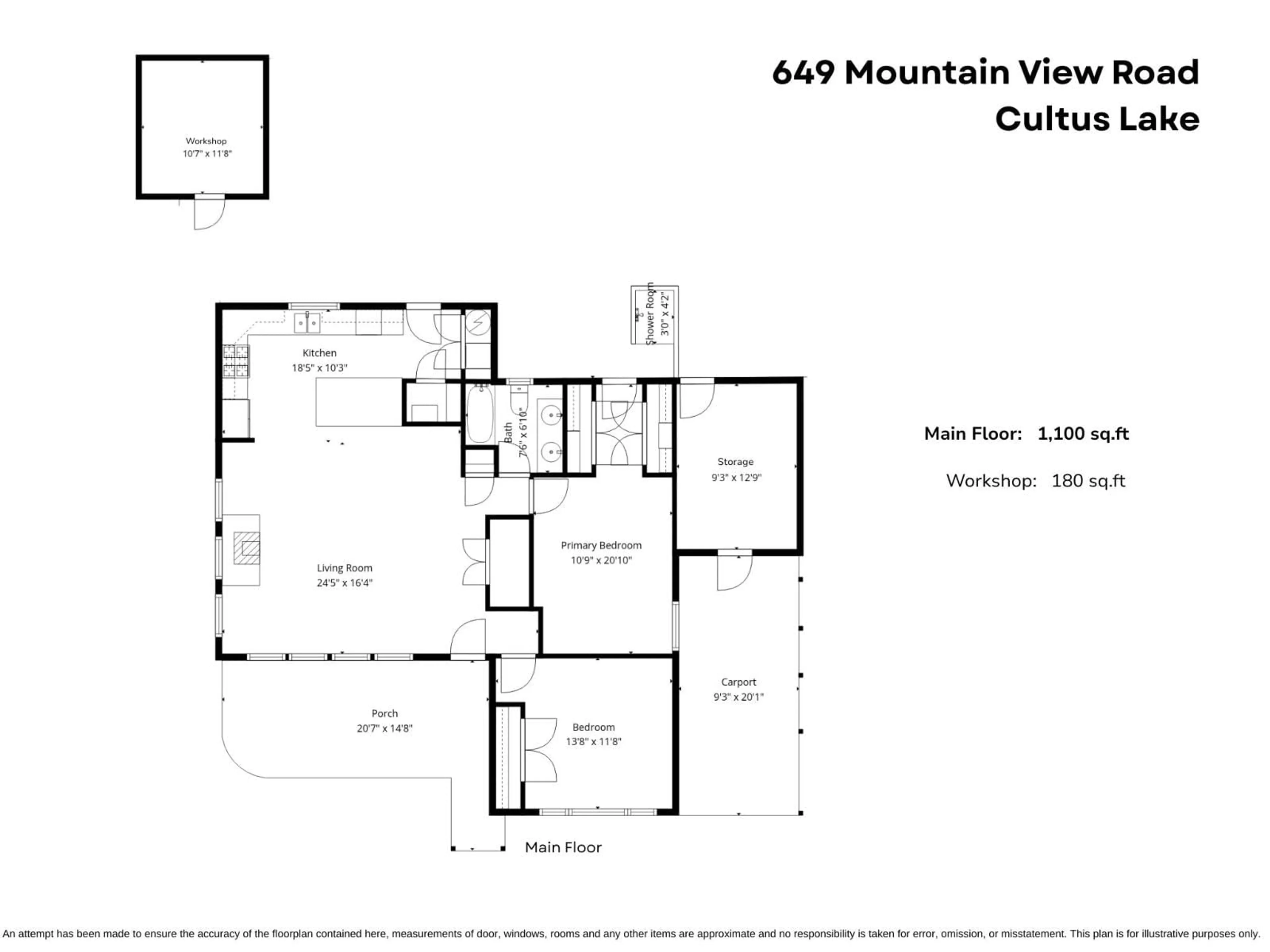 Floor plan for 649 MOUNTAIN VIEW ROAD, Cultus Lake British Columbia V2R4Z6