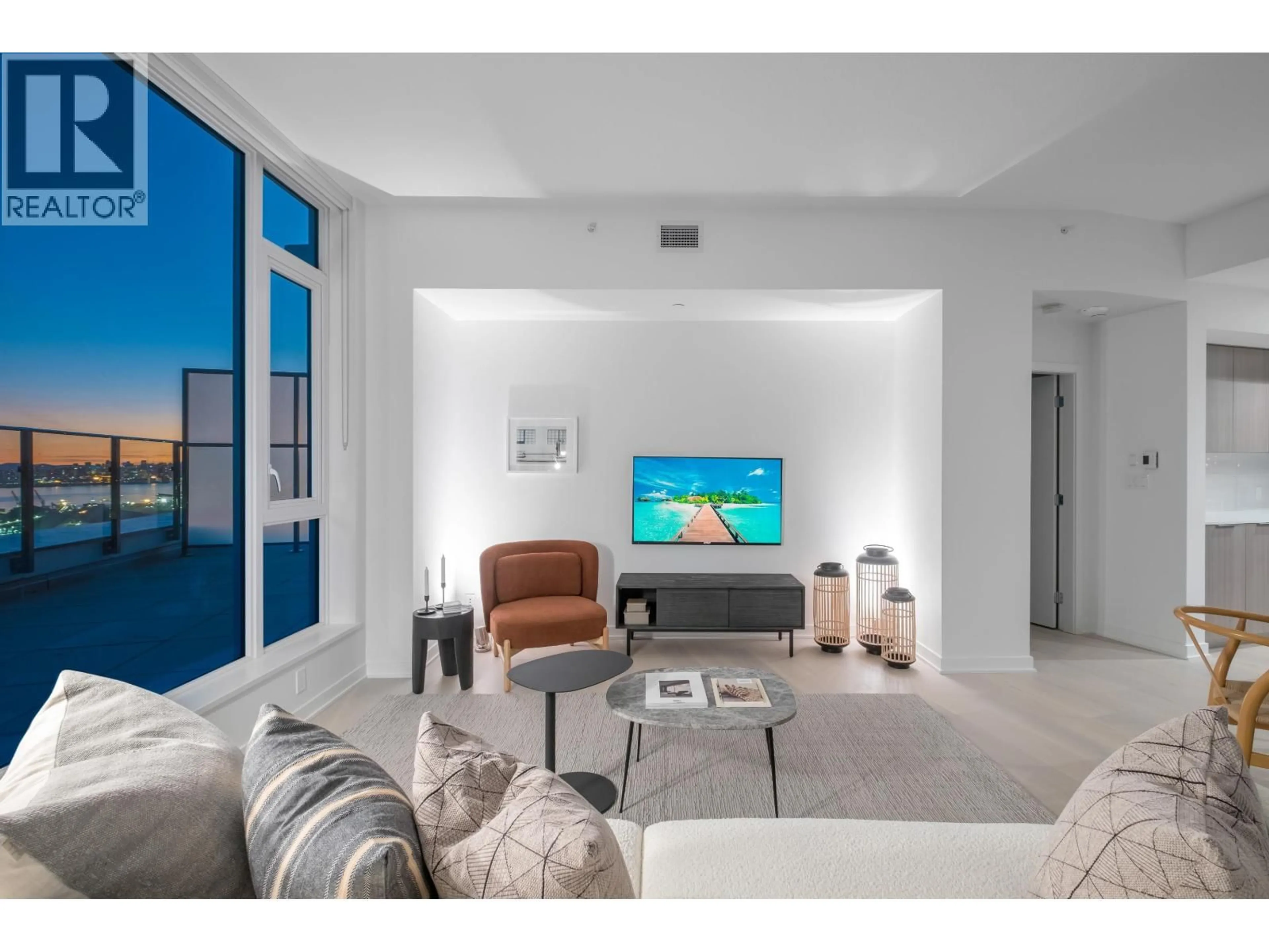 Living room with furniture, unknown for 2602 - 1401 HUNTER STREET, North Vancouver British Columbia V7J0E2